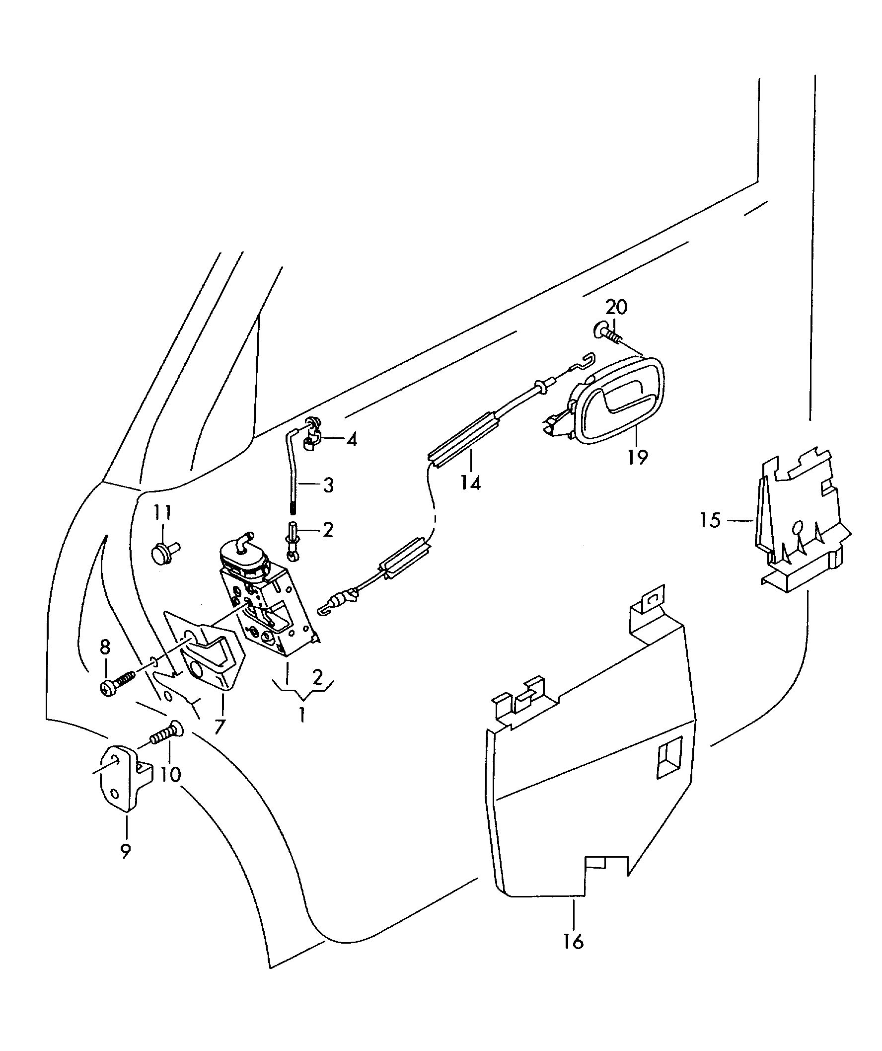 Seat 8E0839015AA - Ovilukko inparts.fi