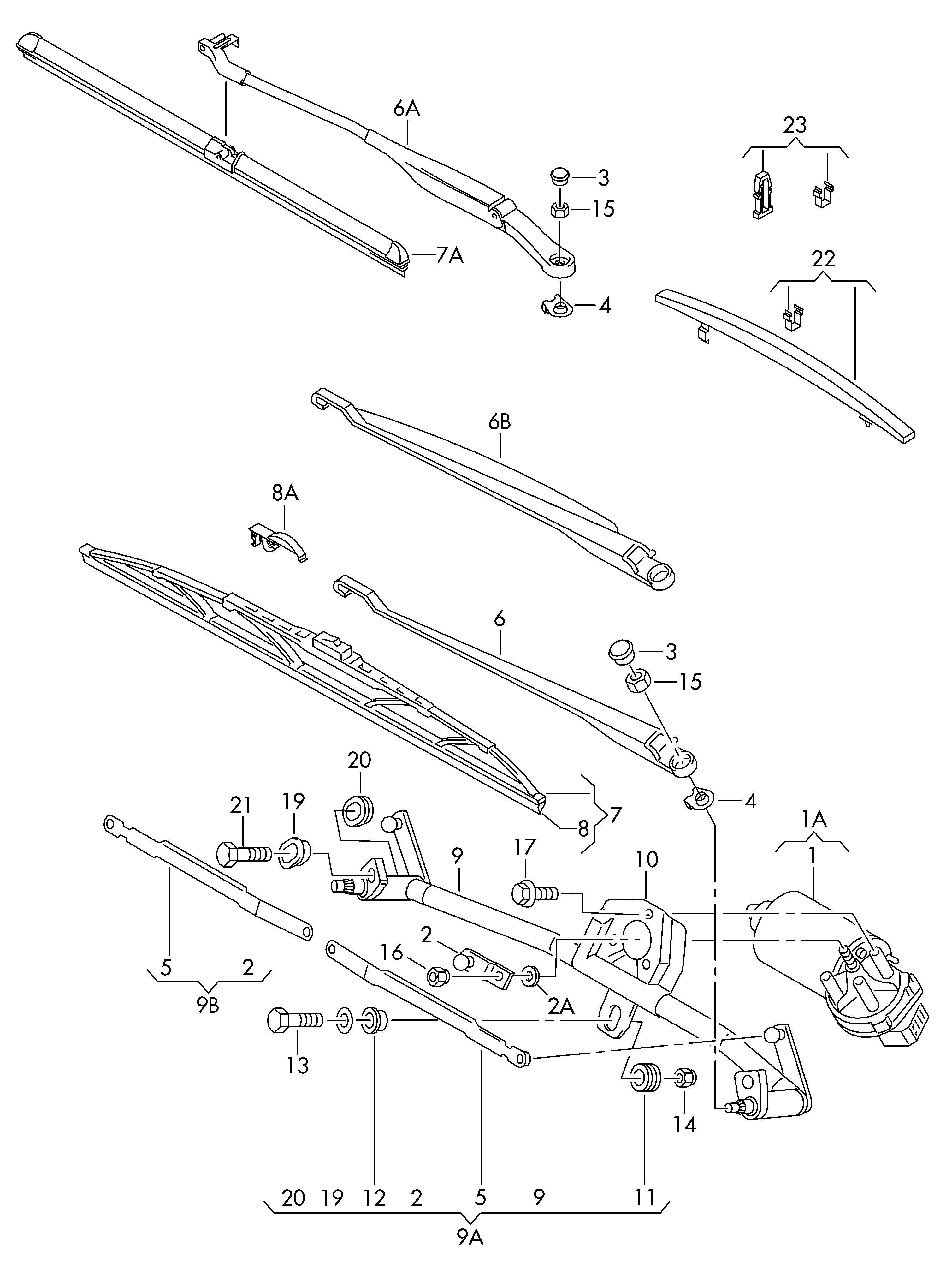 Skoda 8E1 955 119 - Pyyhkijän moottori inparts.fi