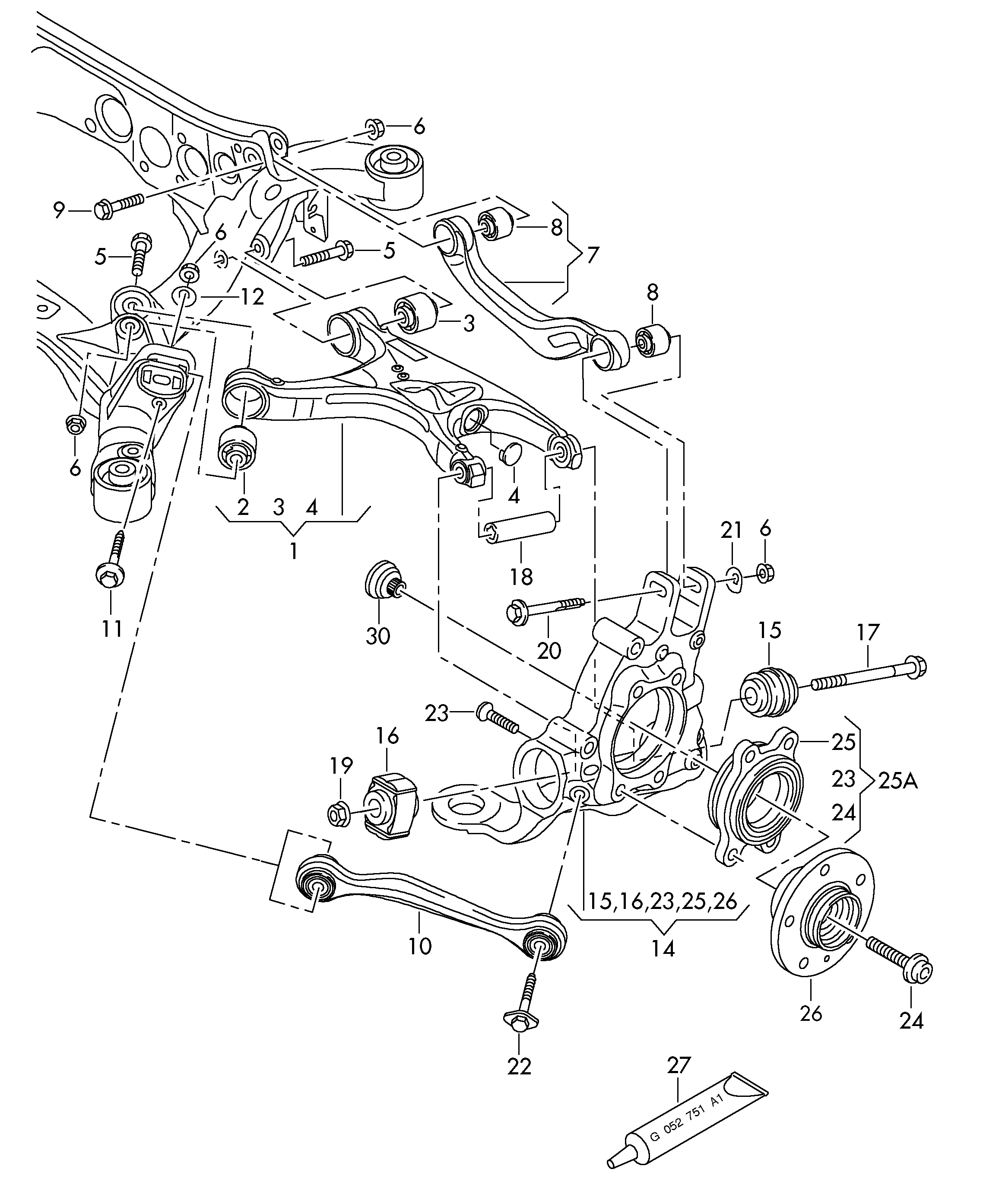 VAG 8K0 501 529L - Tukivarsi, pyöräntuenta inparts.fi