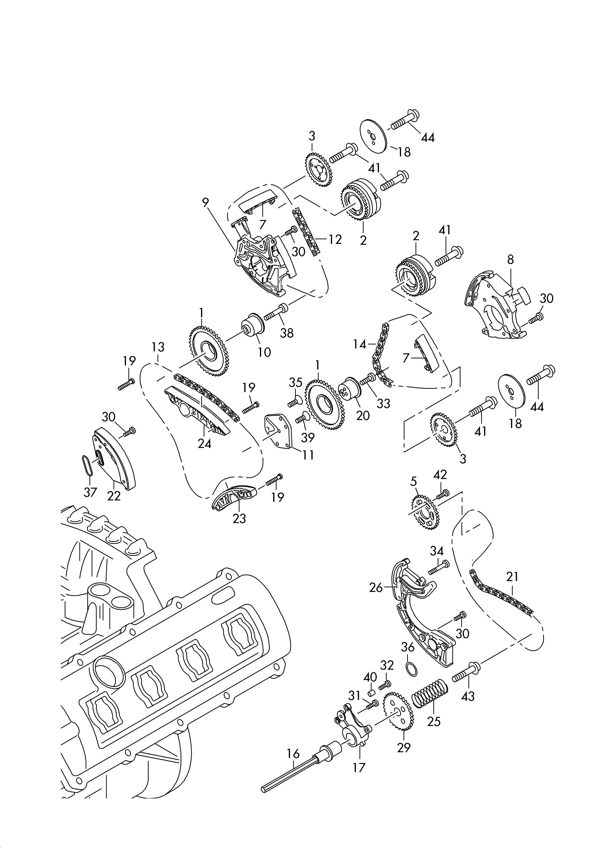 Seat 06E 109 465 BC - timing chain inparts.fi