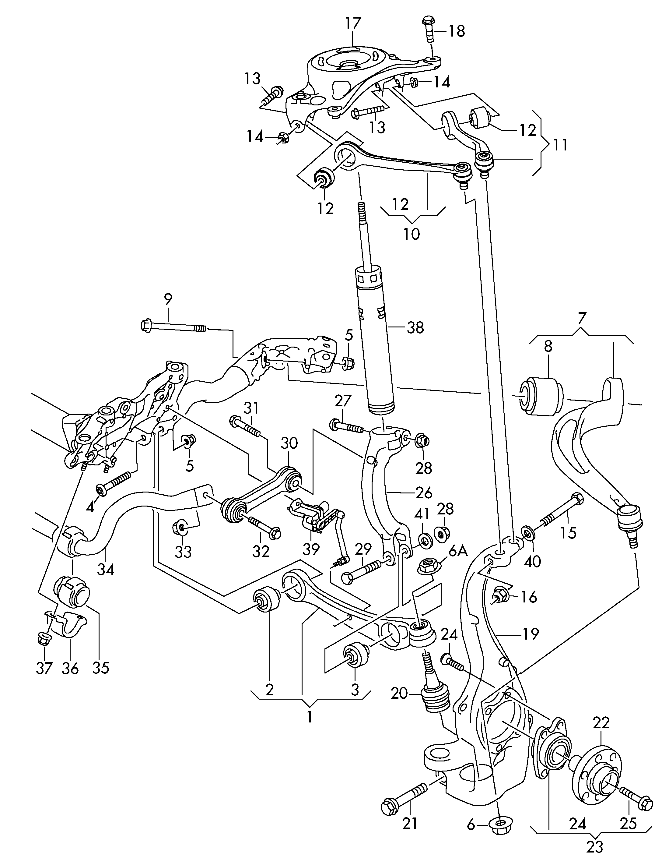 Porsche 8K0 407 509A - Tukivarsi, pyöräntuenta inparts.fi