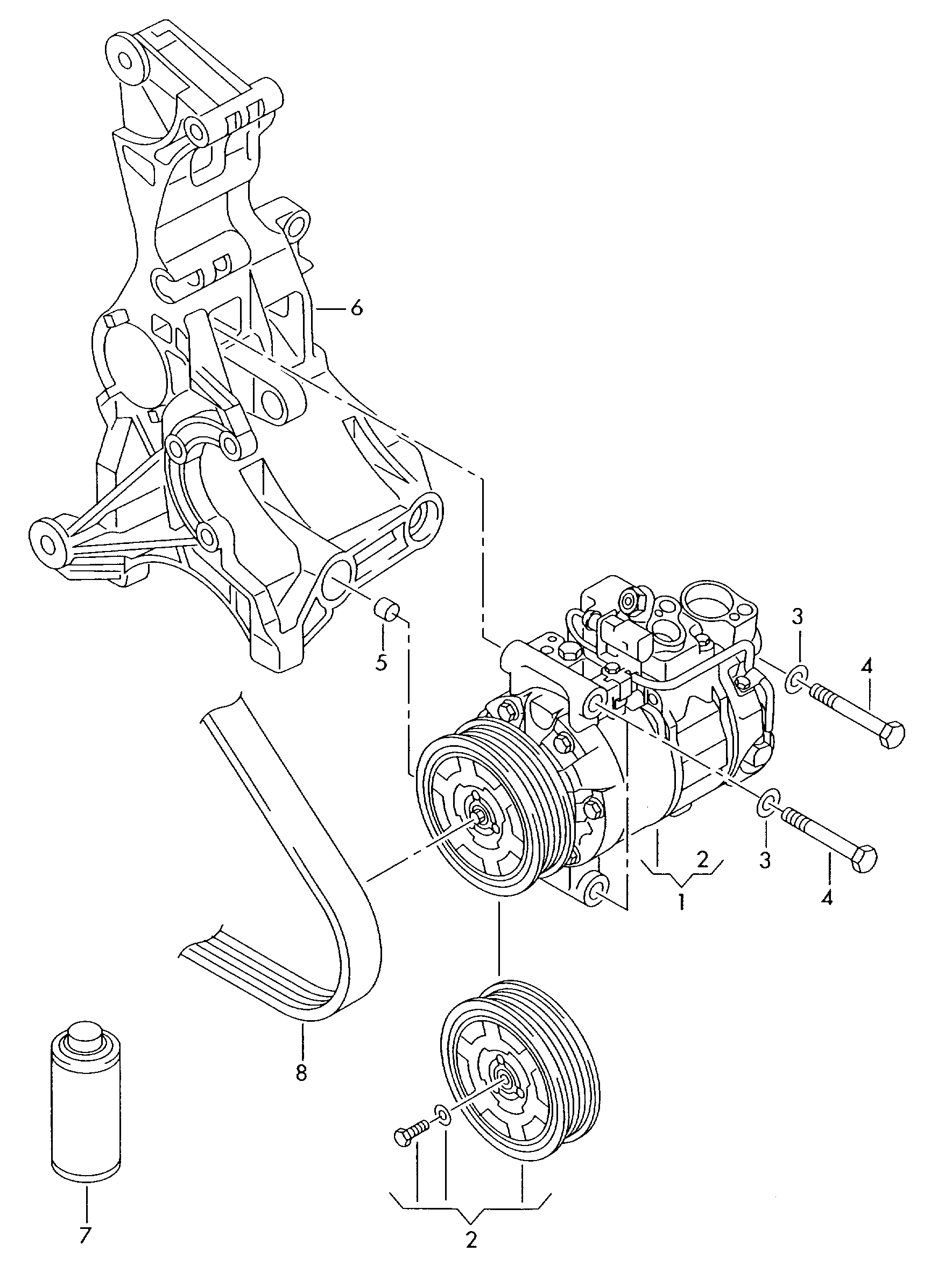 VW 8K0260805L - Kompressori, ilmastointilaite inparts.fi