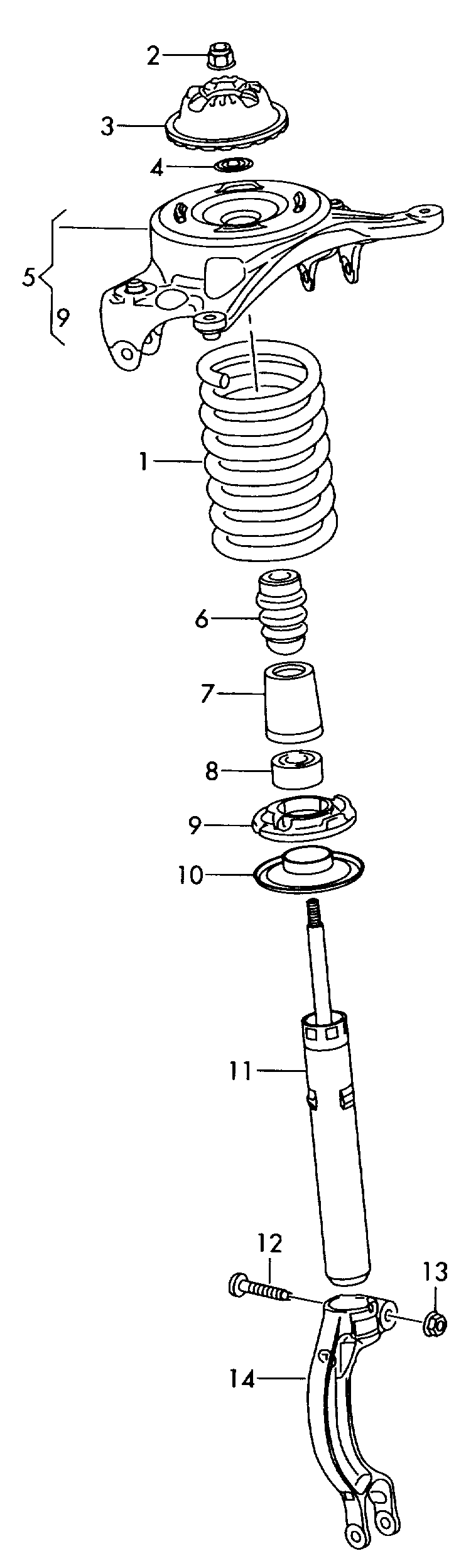 VAG 8K0 412 131 F - Vaimennuskumi, jousitus inparts.fi