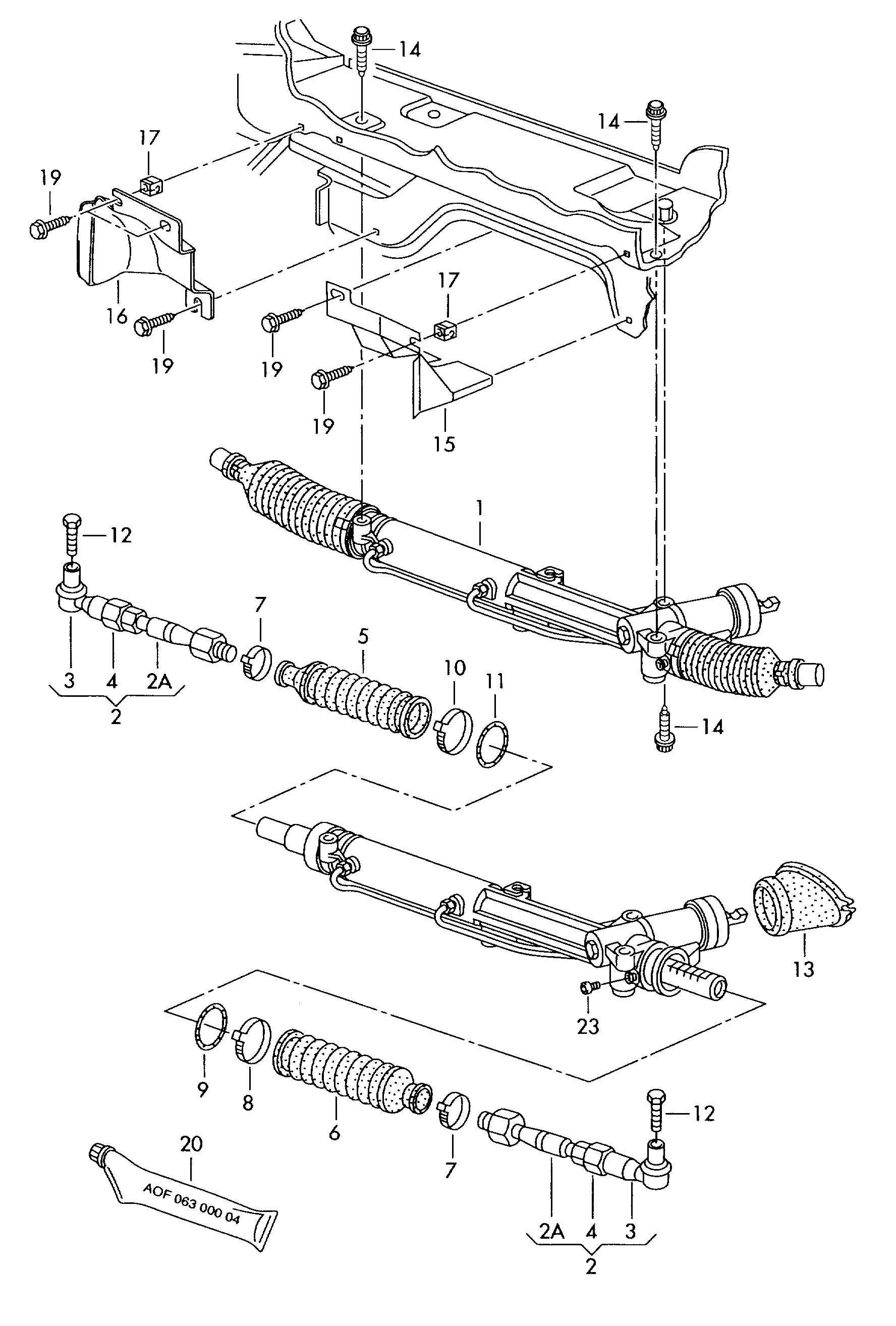 Skoda 8E1 422 054 AX - Ohjausvaihde inparts.fi