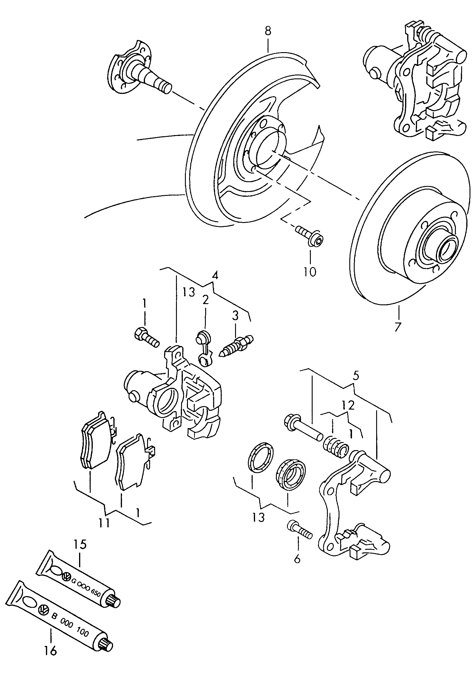 VAG 4D0 698 451 F - Jarrupala, levyjarru inparts.fi