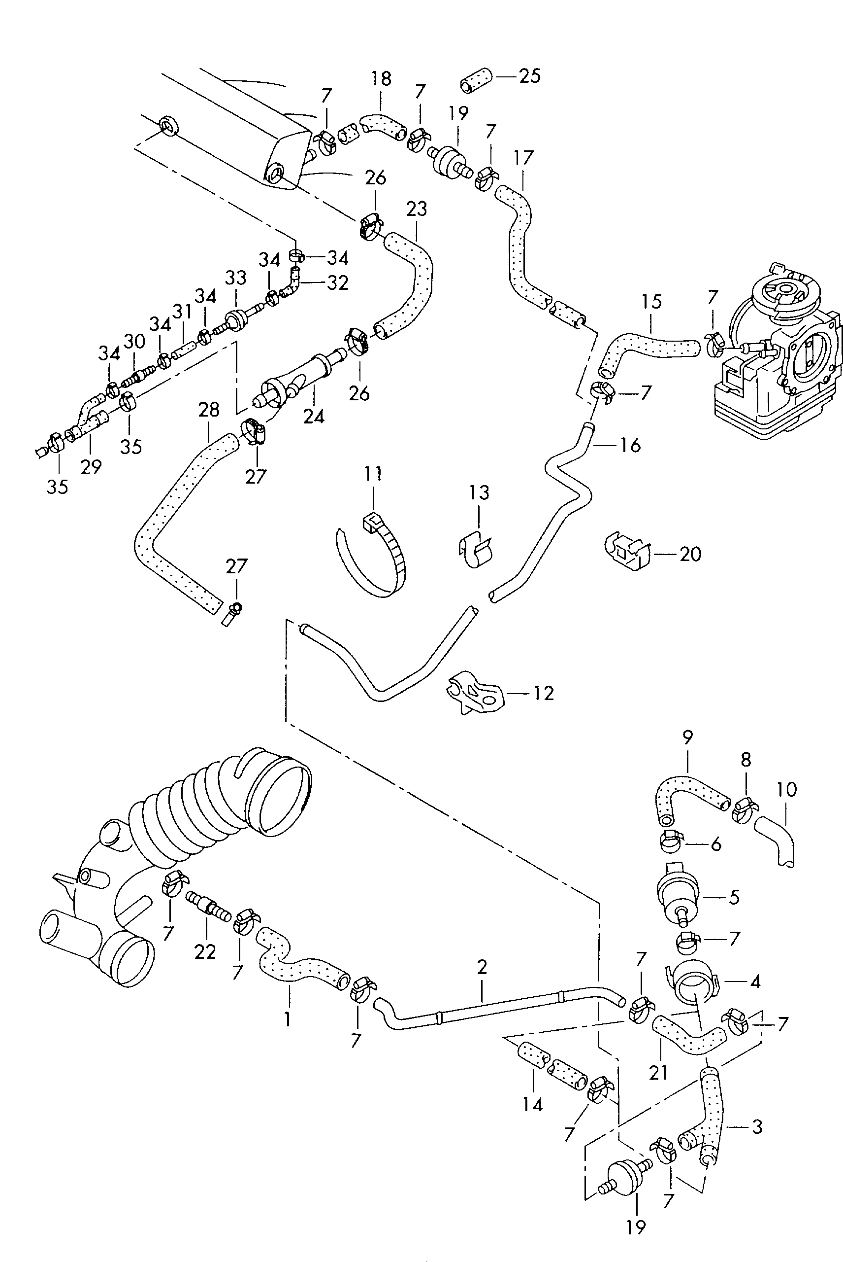 VAG 058 905 291 - Venttiili, toisioilma-imujärjestelmä inparts.fi