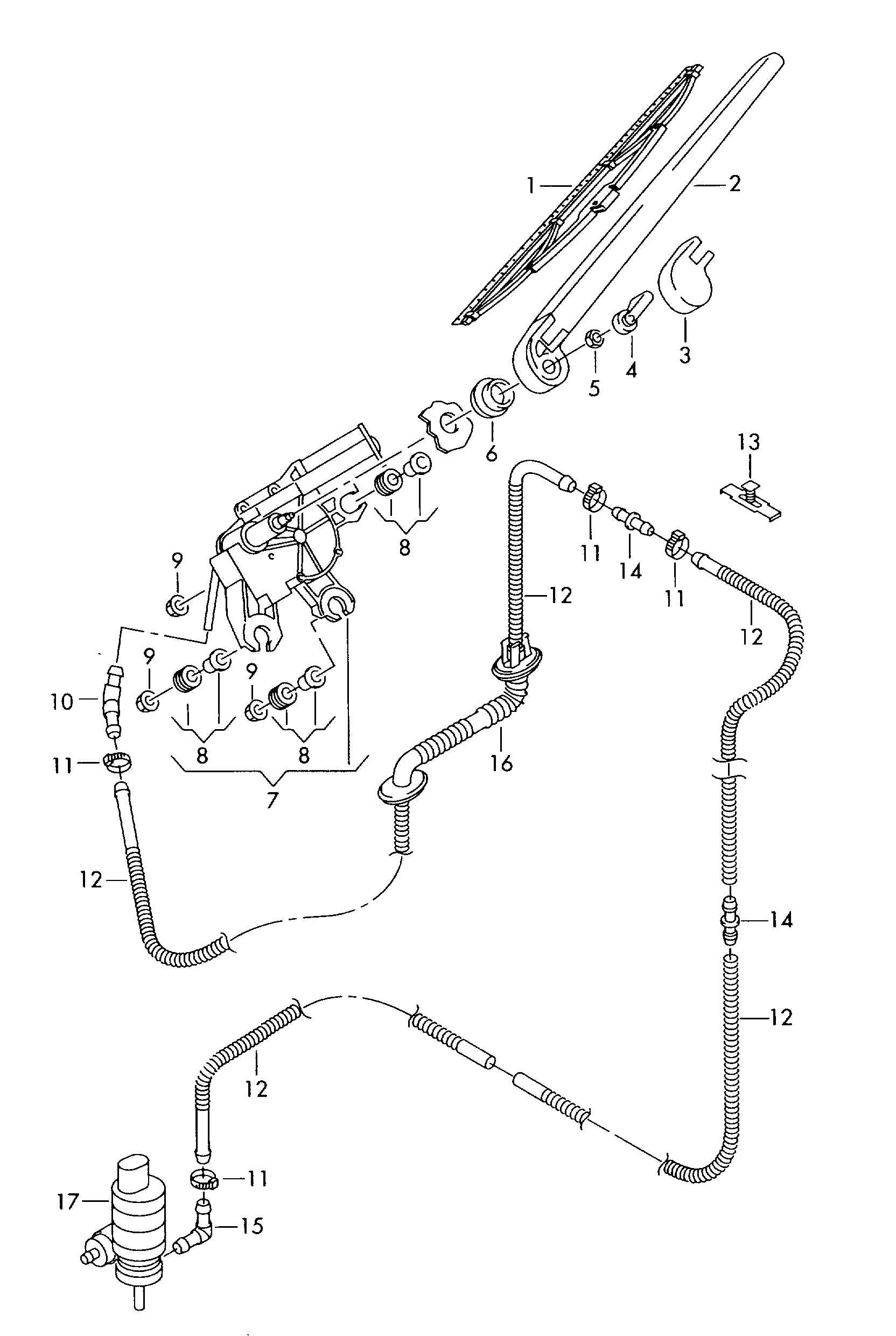 VAG 4L0 955 425 - Pyyhkijänvarsisarja inparts.fi