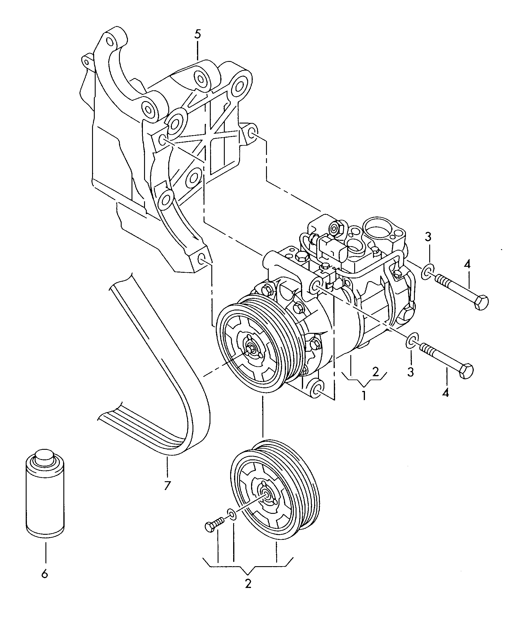 Skoda 4F0260805AJ - Kompressori, ilmastointilaite inparts.fi