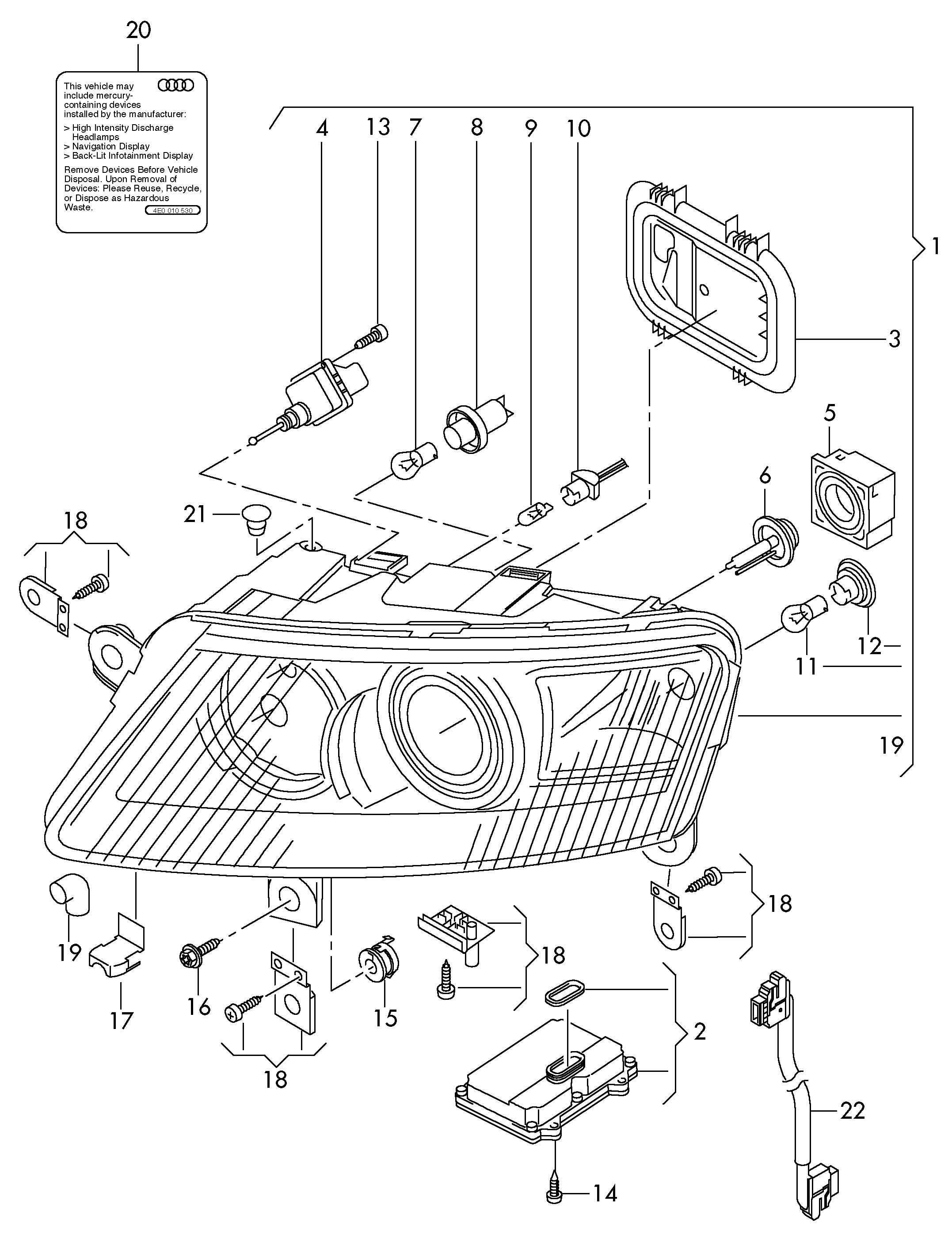 VAG 8K0941597C - Ohjainlaite, valo inparts.fi