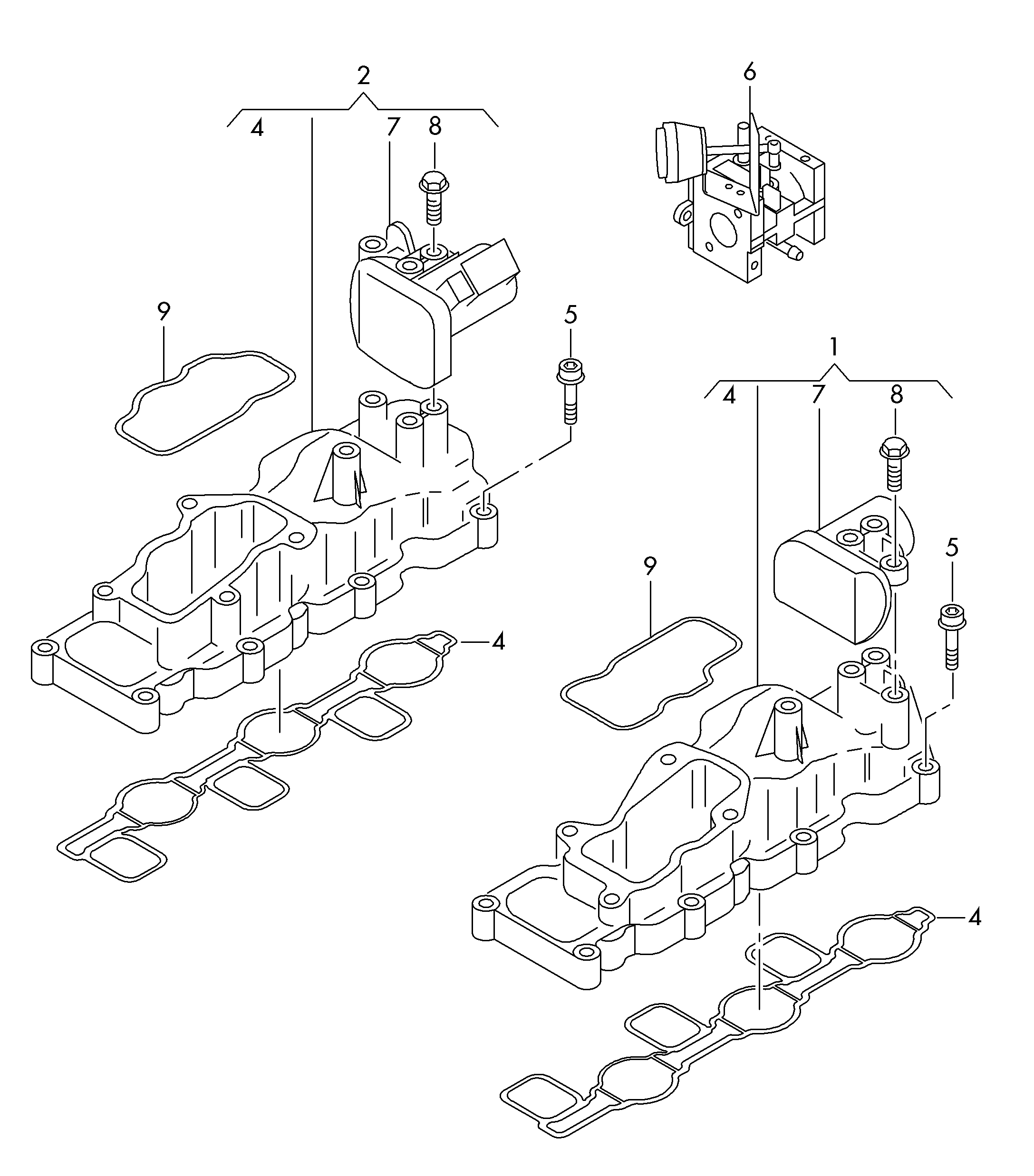 Seat 059 129 086 M - Säädin, kiertoläppä (imuputki) inparts.fi