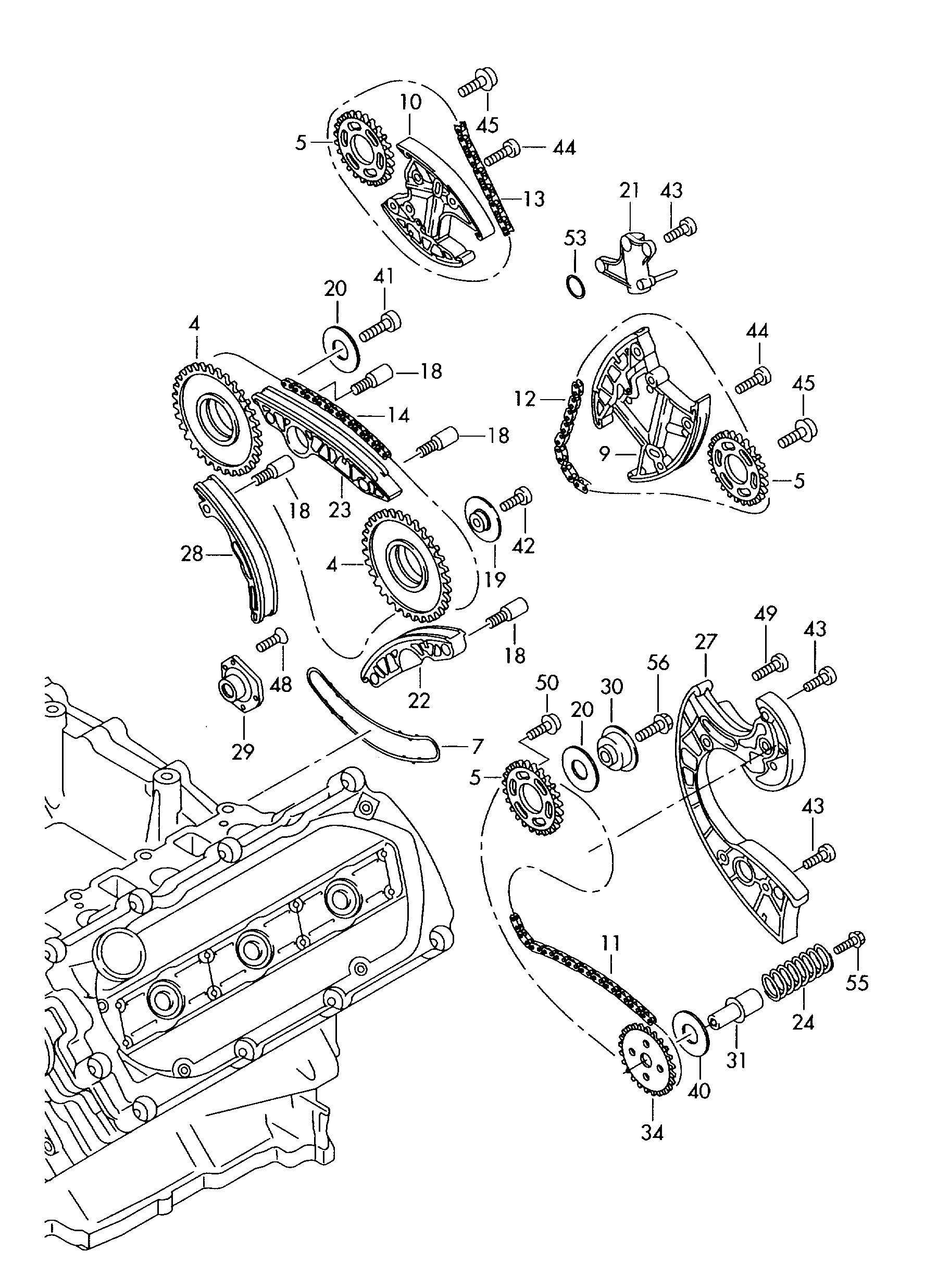 Seat 059 109 229 L - Jakoketjusarja inparts.fi