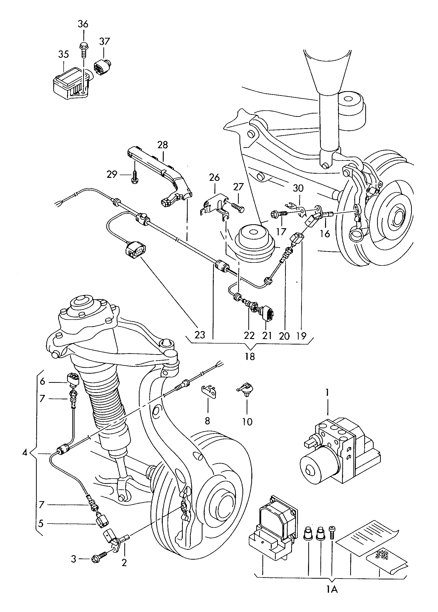 Seat 4E0 927 803 F - ABS-anturi inparts.fi