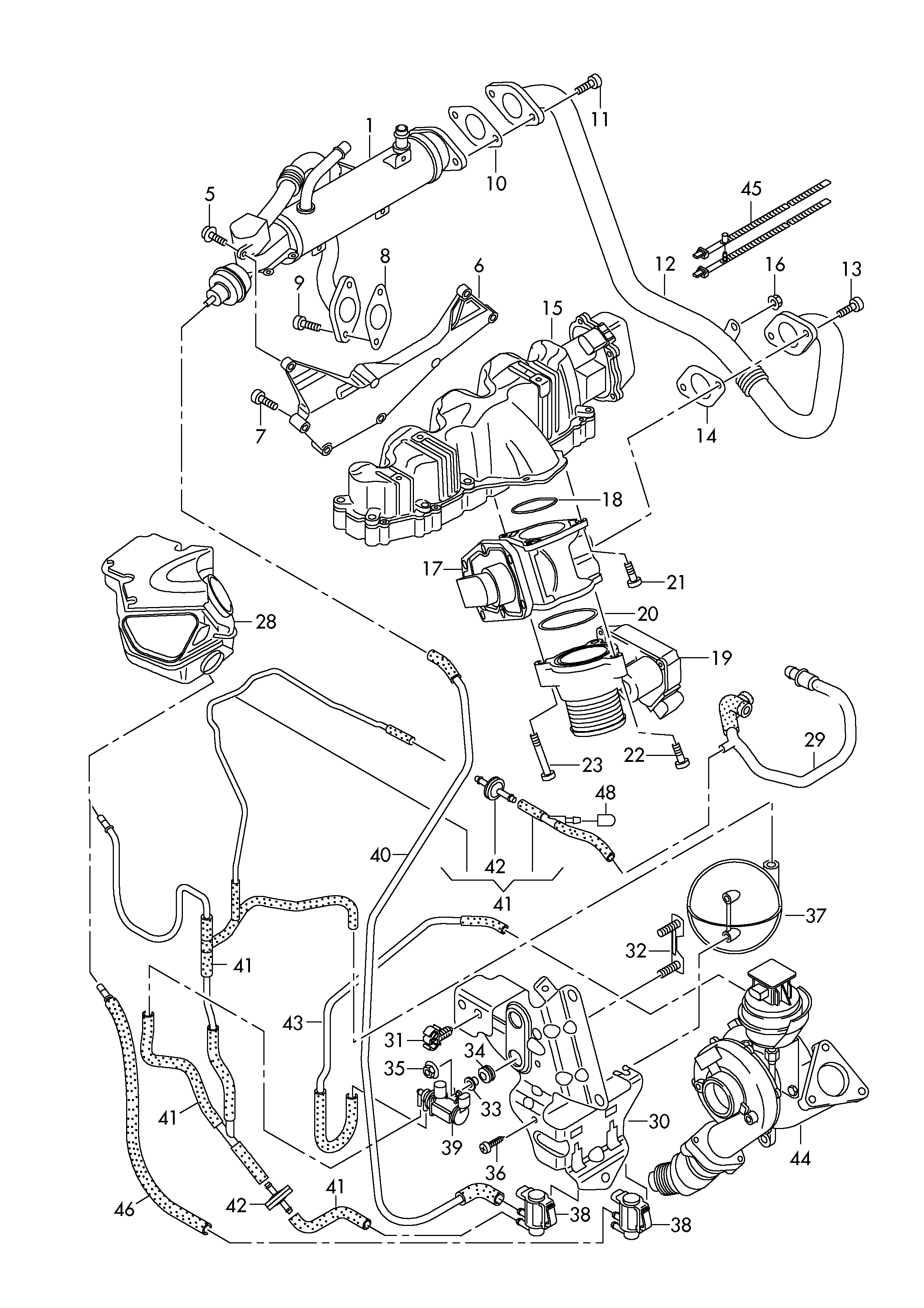 VW 03L131512AH - Jäähdytin,pakokaasukierrätys inparts.fi