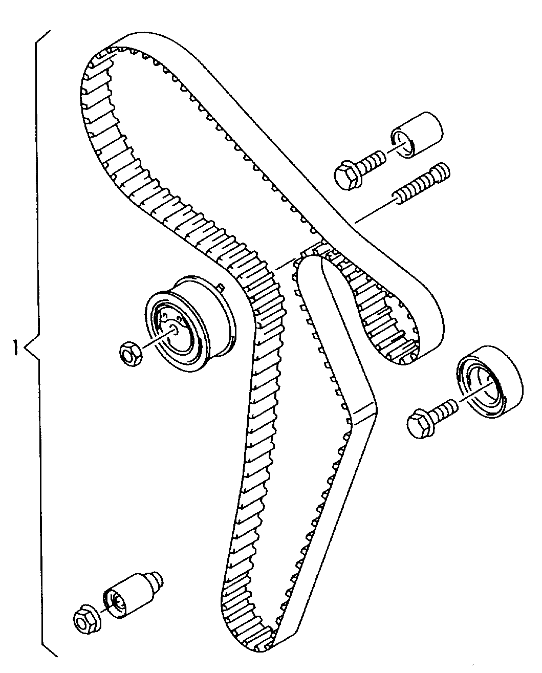 Skoda 03L 198 119 - Hammashihnasarja inparts.fi