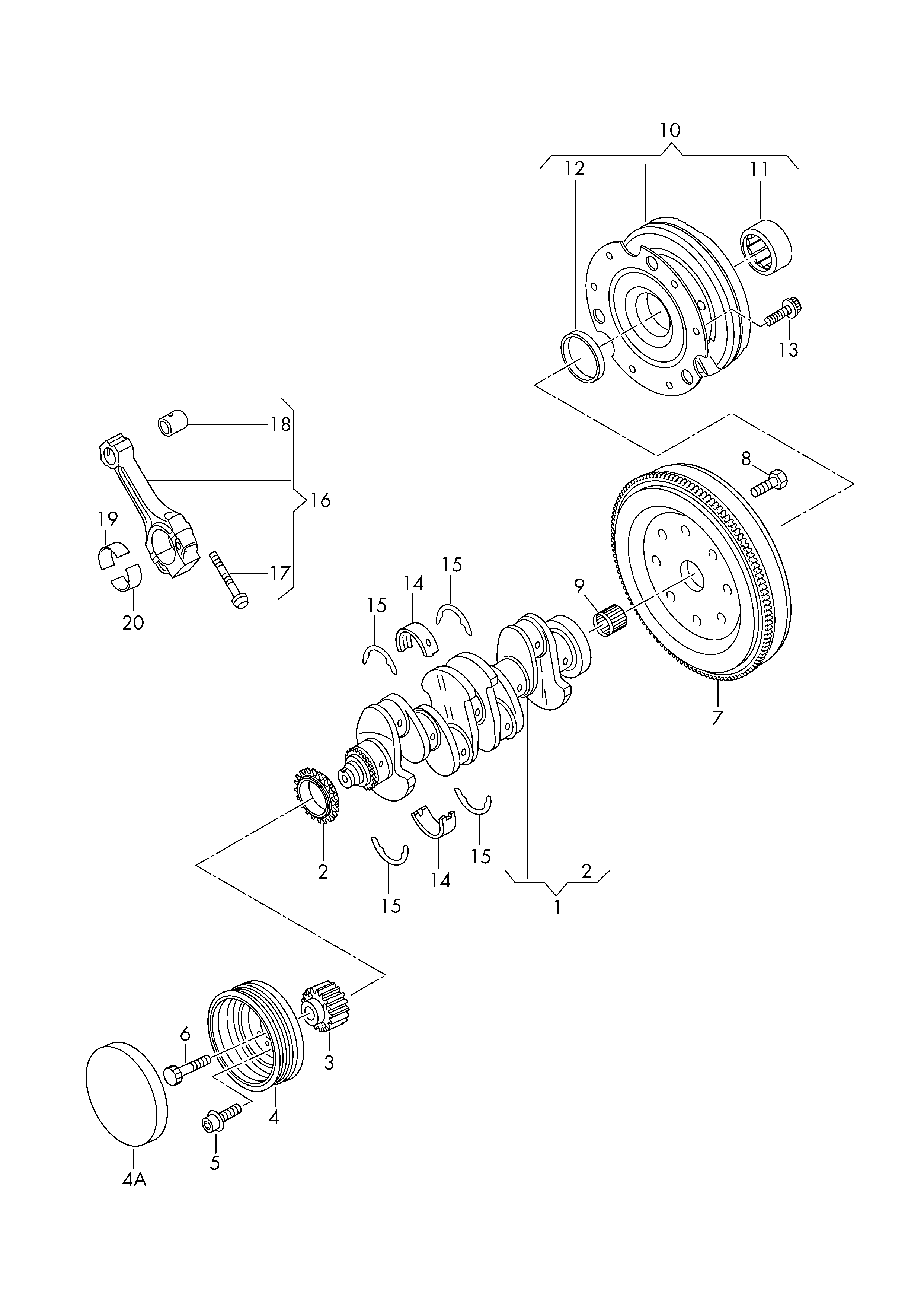 VAG 0B1 105 266 AH - Vauhtipyörä inparts.fi