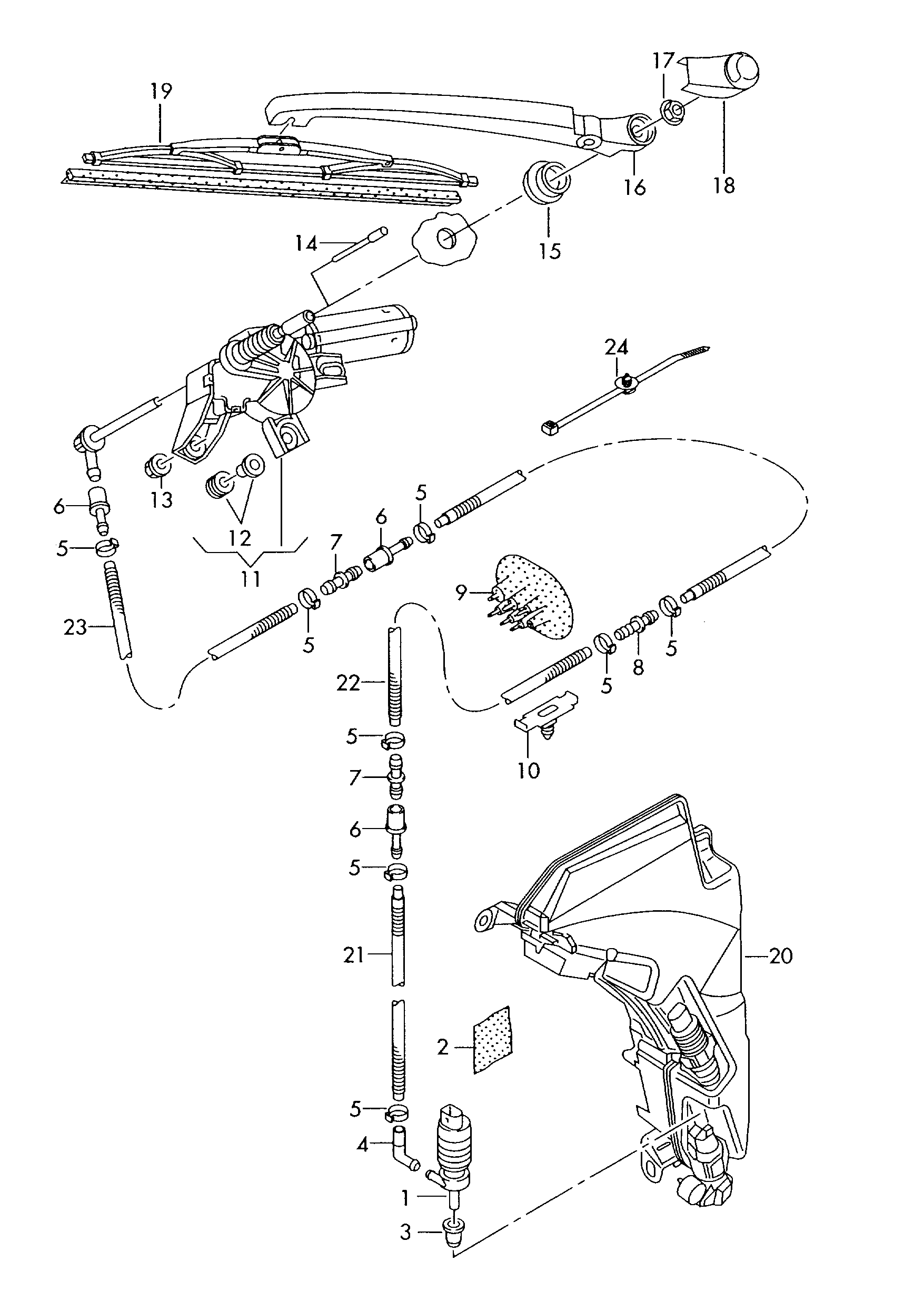 VAG 8R0 955 425 - Pyyhkijänvarsisarja inparts.fi