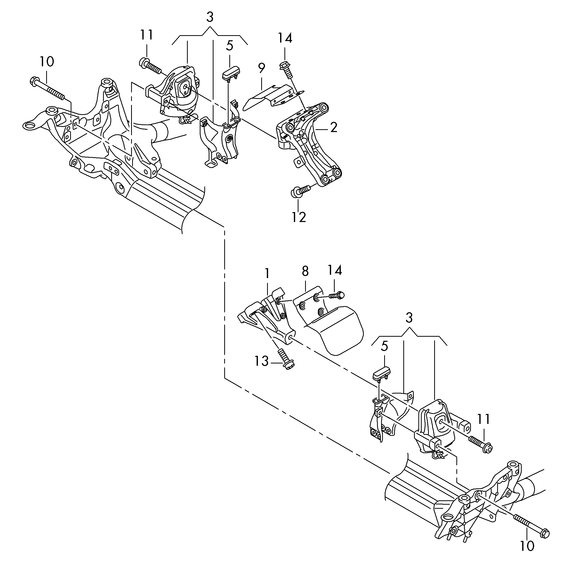 Skoda 8R0198381P - Moottorin tuki inparts.fi