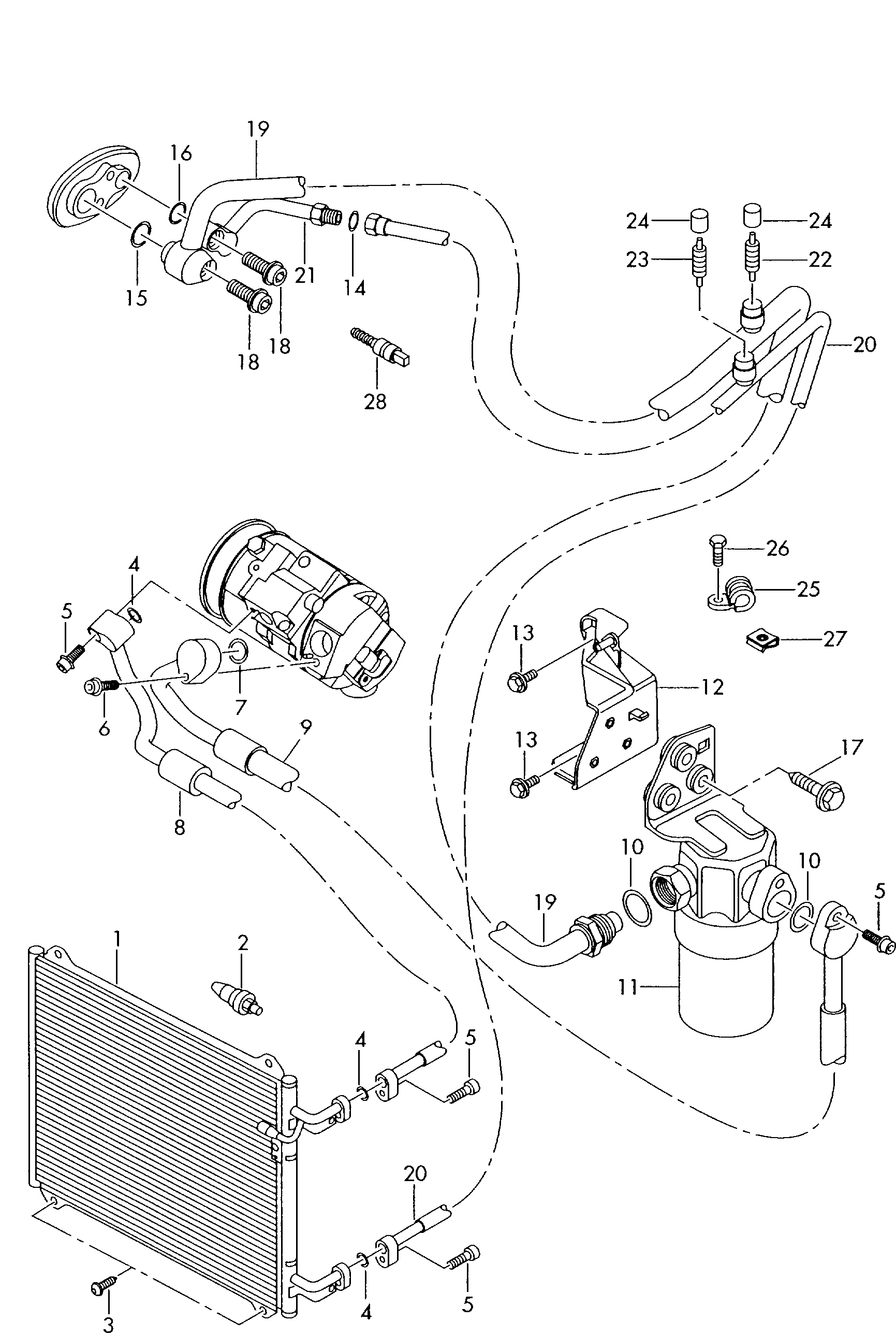 VAG 8Z0820193B - Kuivain, ilmastointilaite inparts.fi