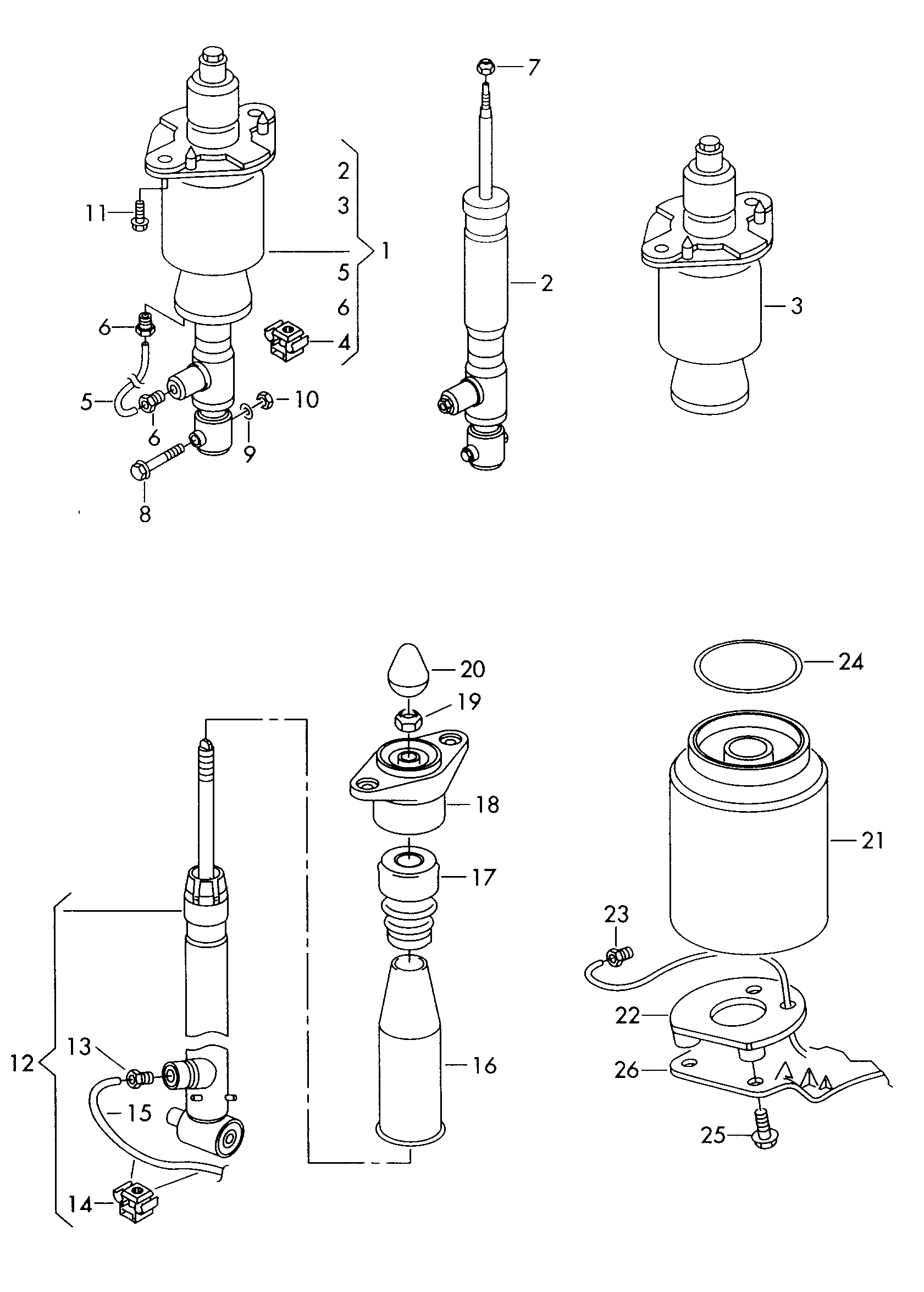 VAG 4B0512131P - Pölysuojasarja, iskunvaimennin inparts.fi