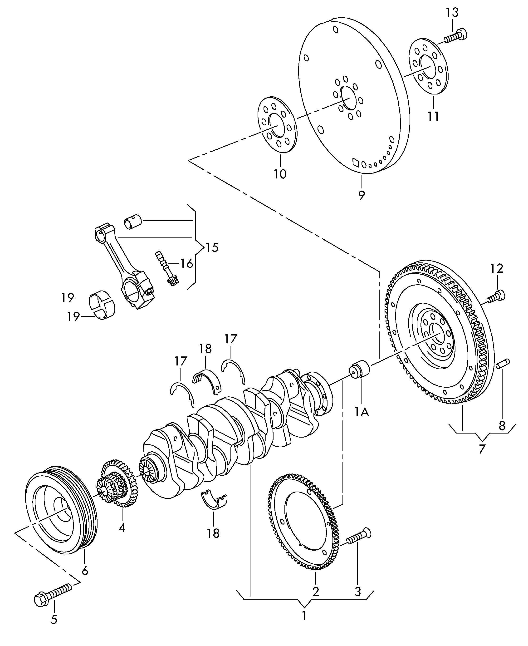 VAG 06H 105 561 F - Kampiakselilaakerisarja inparts.fi