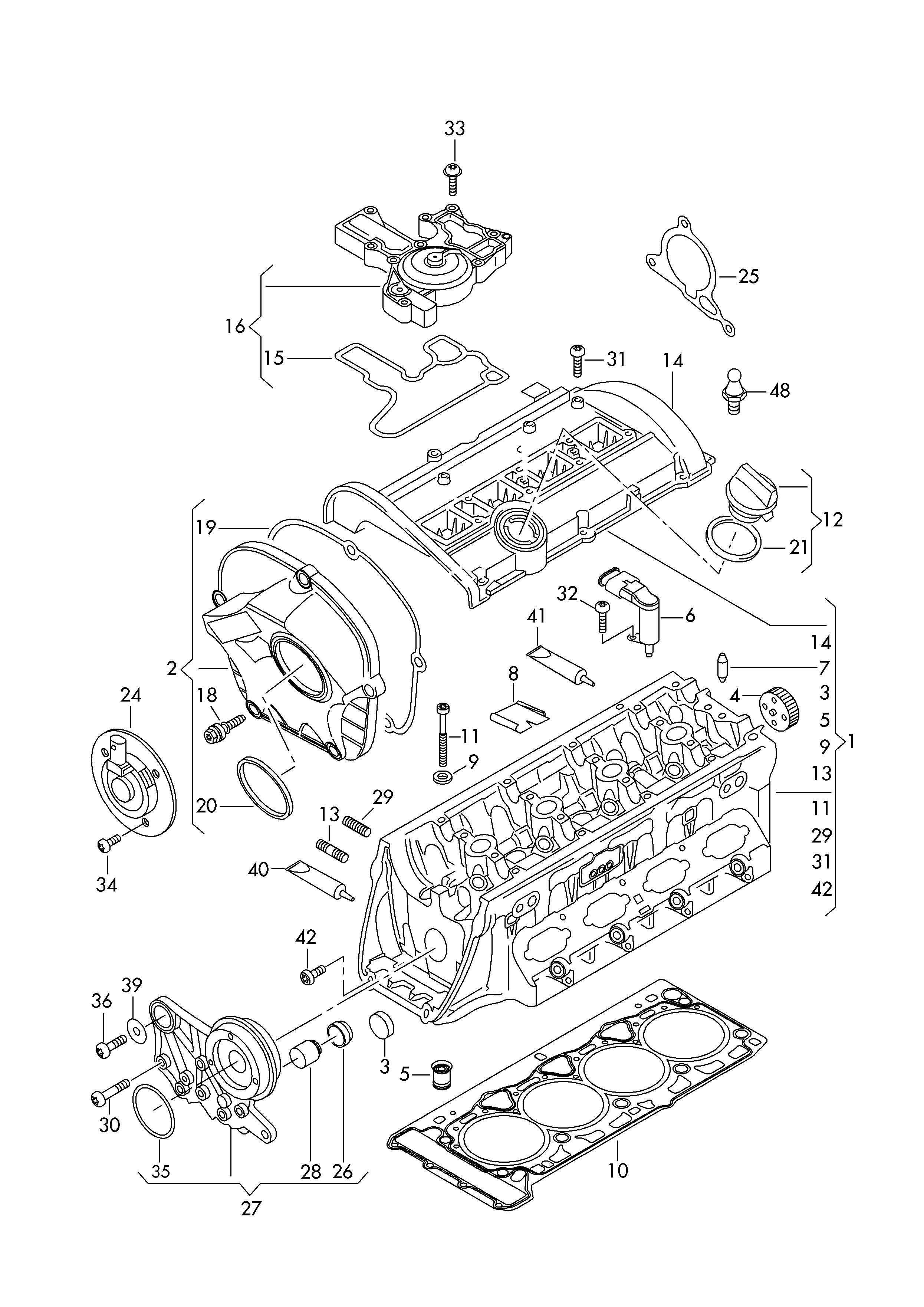 Seat 06H 103 383 AD - Tiiviste, sylinterikansi inparts.fi