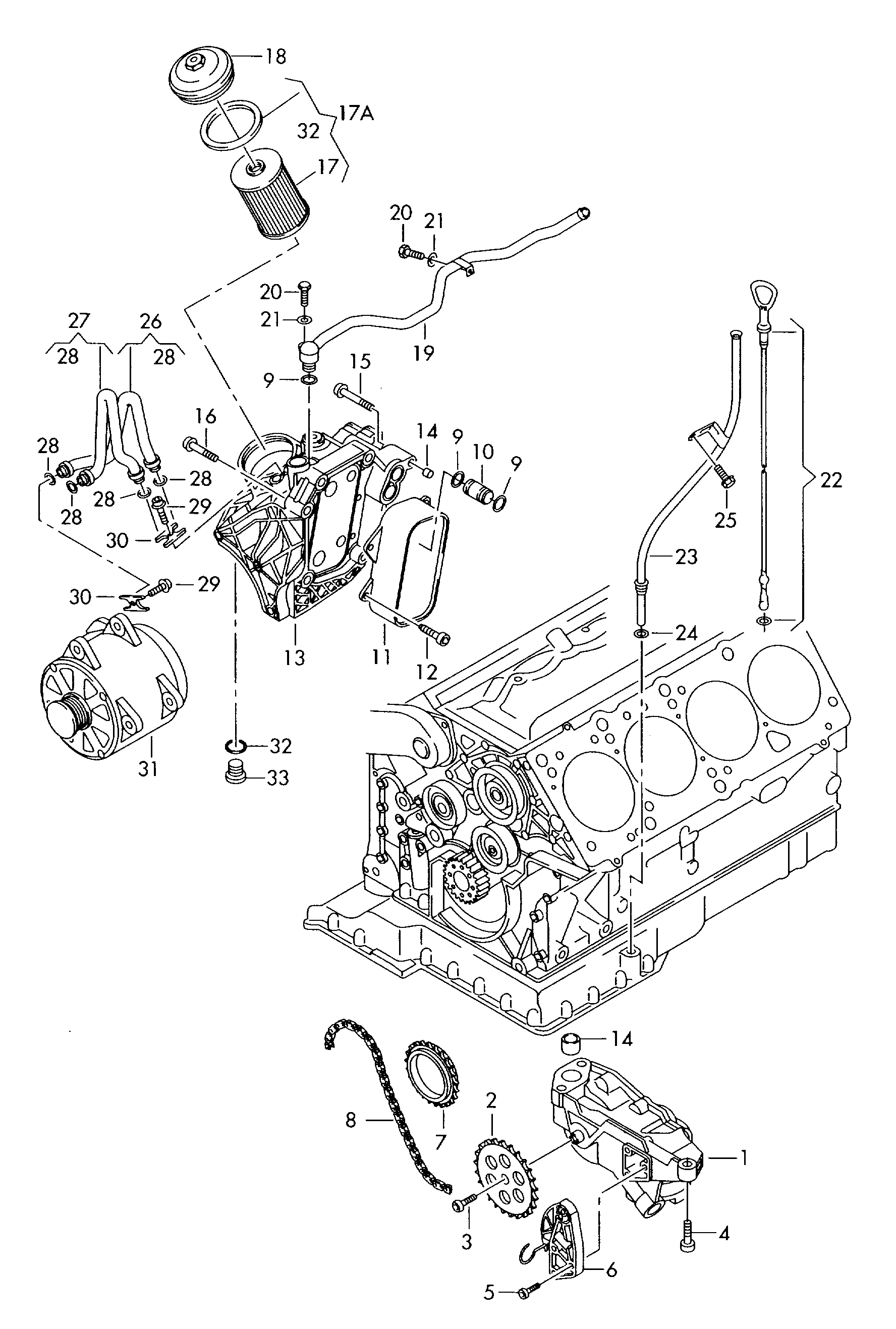 VAG 077 115 401 AC - Öljynsuodatin inparts.fi