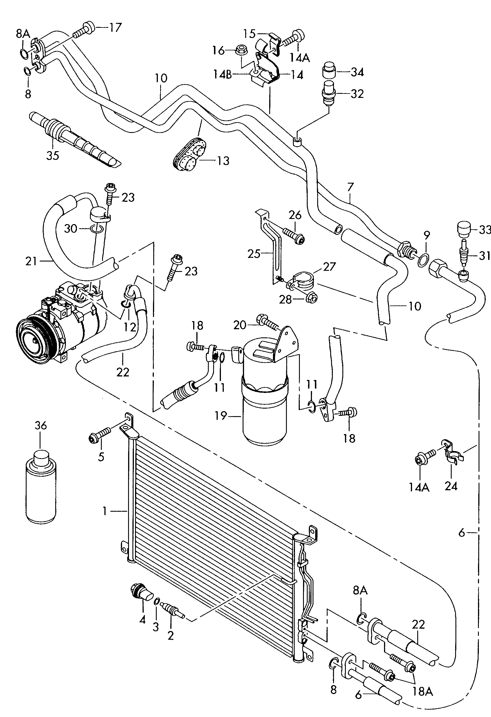 VAG 8E0959126C - Painekytkin, ilmastointilaite inparts.fi