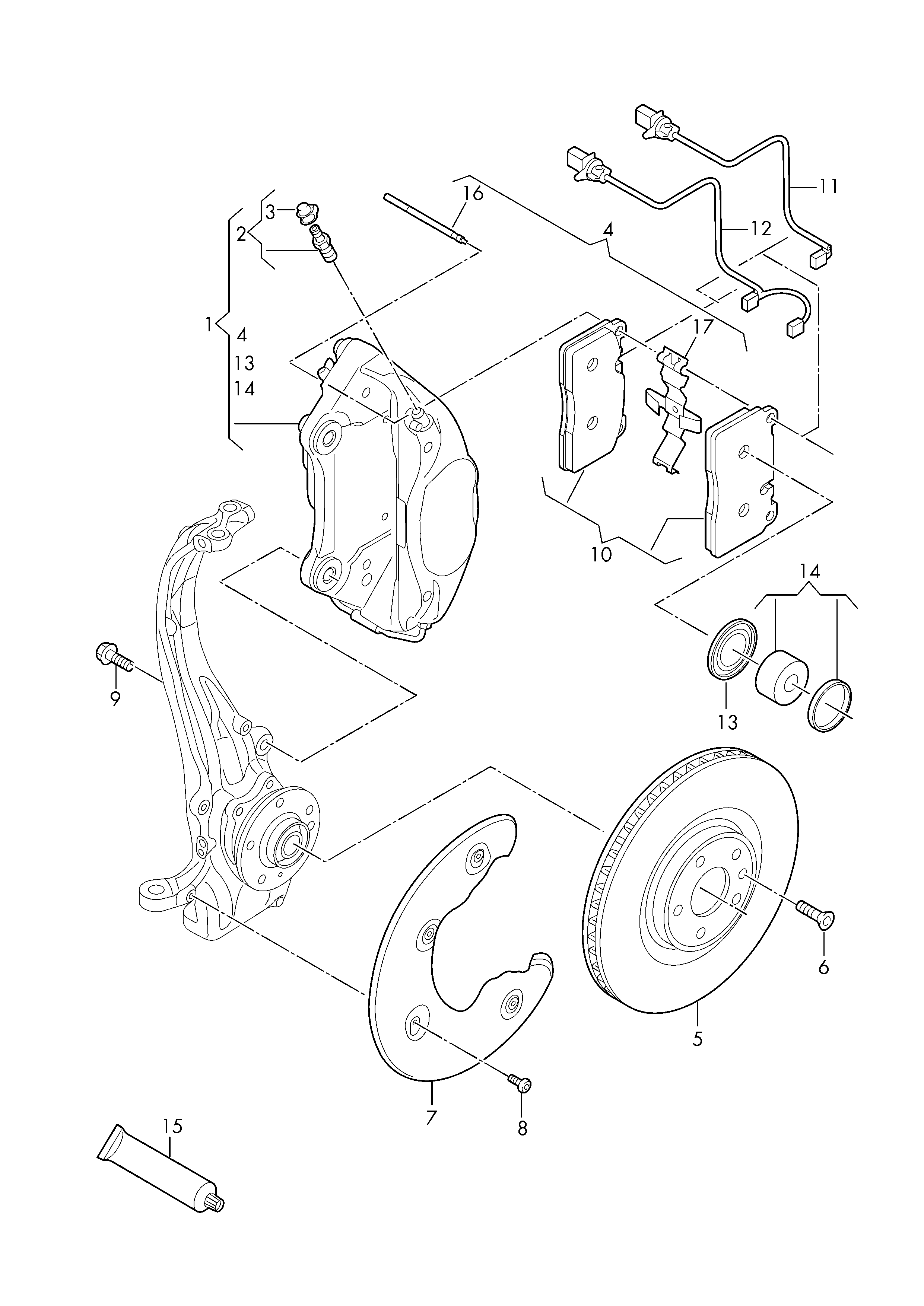 Seat 8R0 615 121 - Kulumisenilmaisin, jarrupala inparts.fi