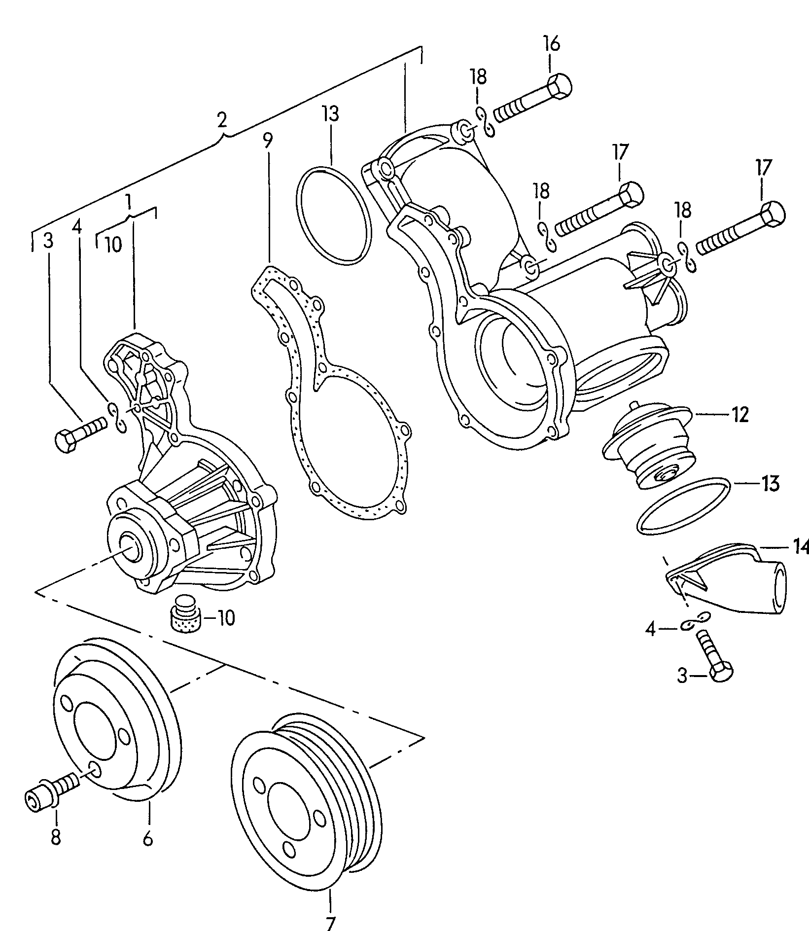 VW 056 121 113 D - Termostaatti, jäähdytysneste inparts.fi