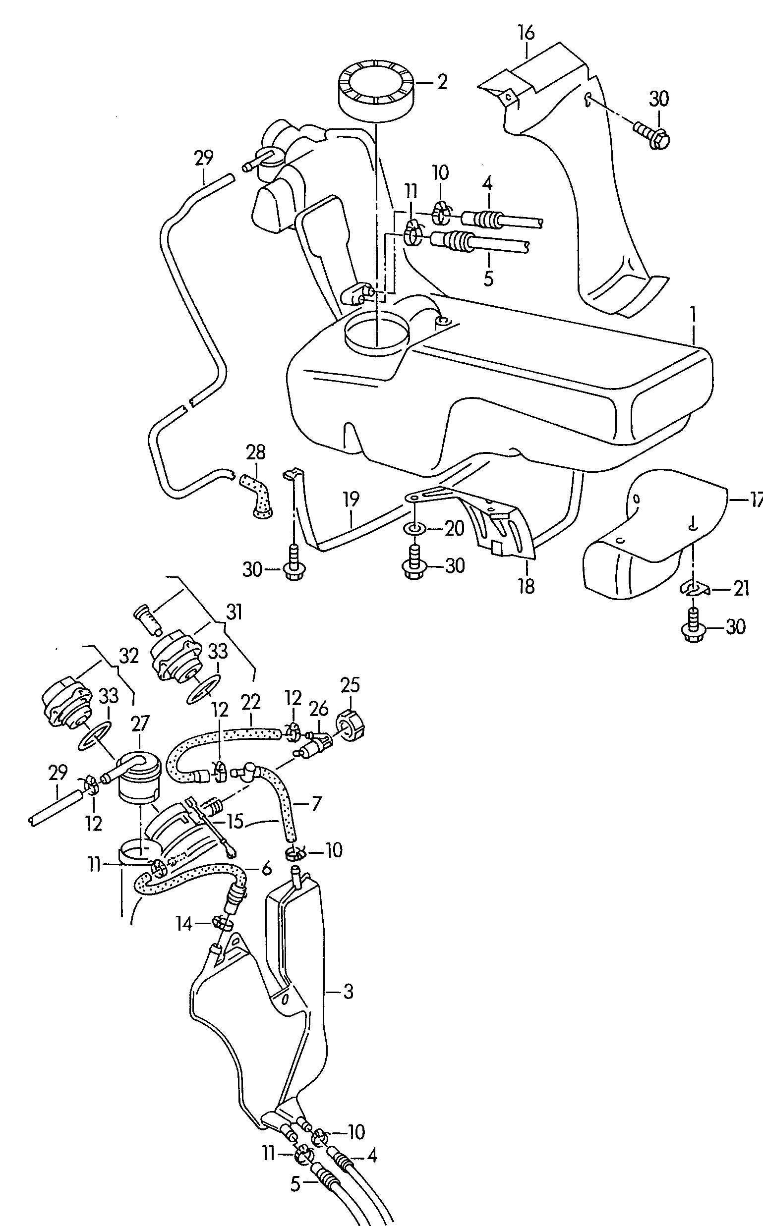 VAG 1J0 201 550 AS - Korkki, polttoainetankki inparts.fi