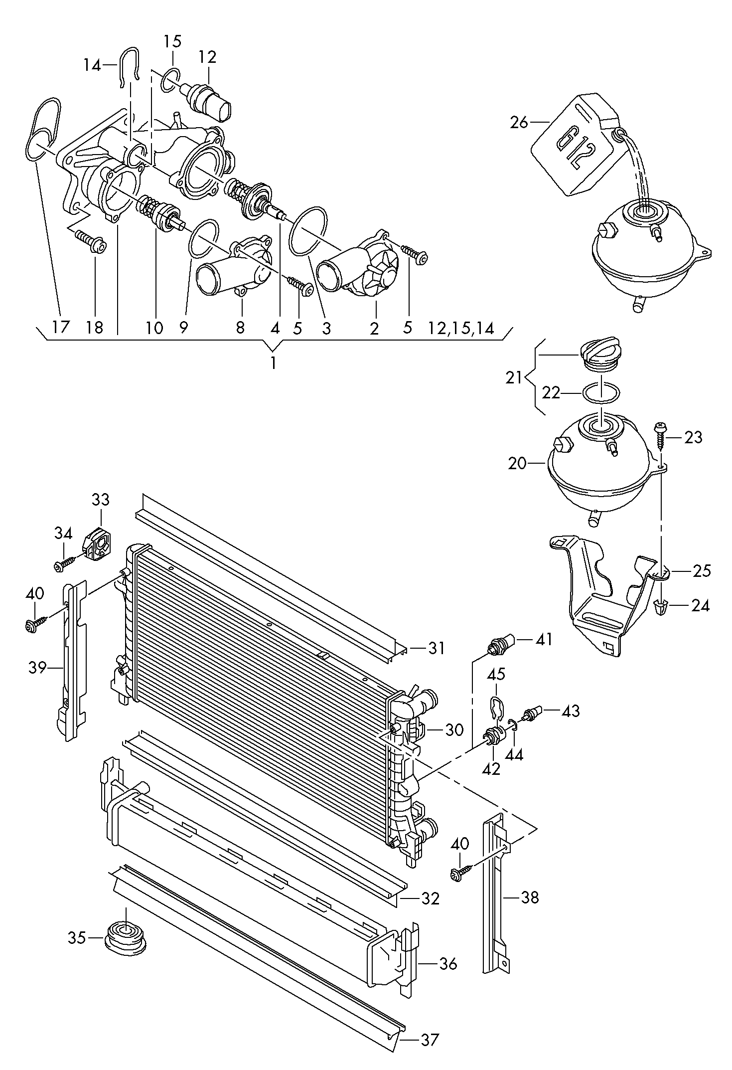 Seat 03C 121 121D - Termostaattikotelo inparts.fi