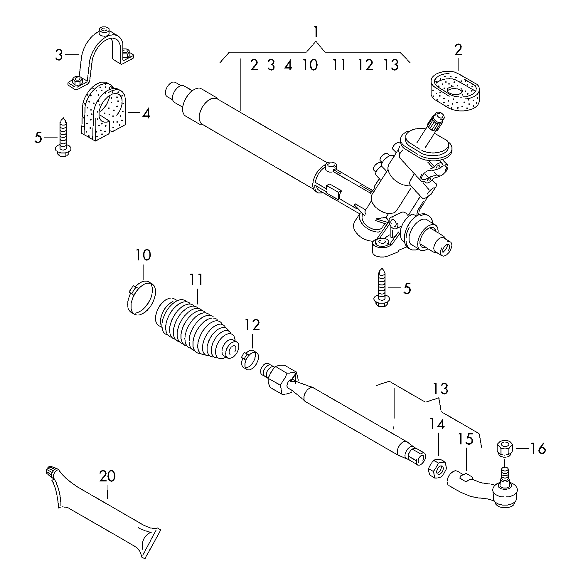 VAG 6R0423811A - Raidetangon pää inparts.fi