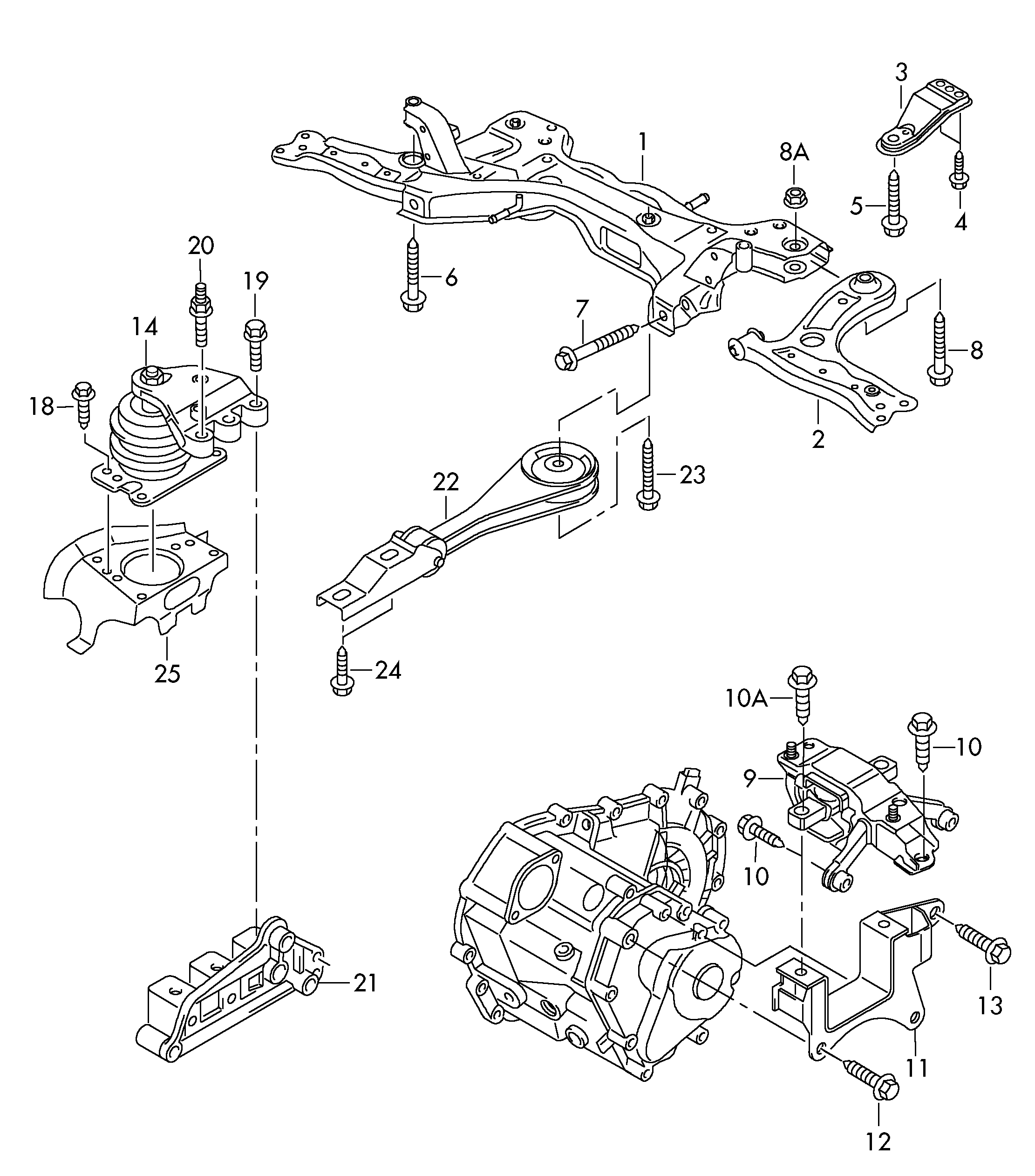 VAG 6R0199167Q - Moottorin tuki inparts.fi