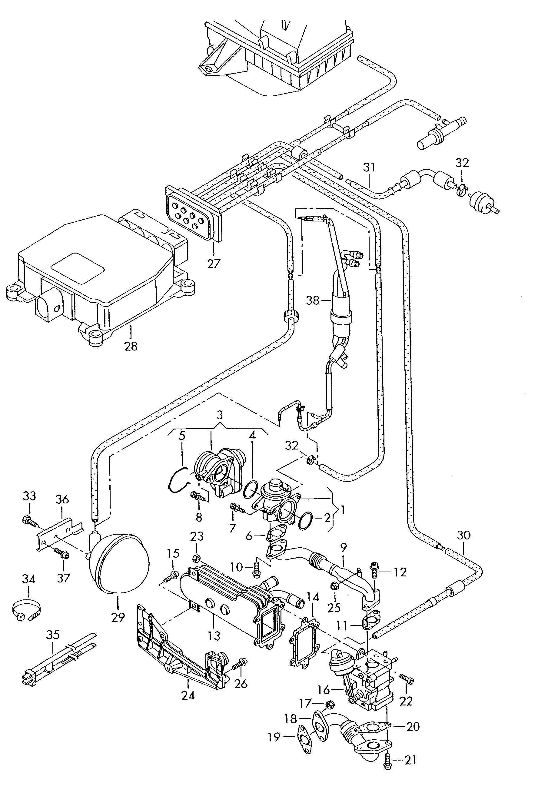 VAG 03G 131 063F - Venttiili, pakokaasun kierrätys inparts.fi