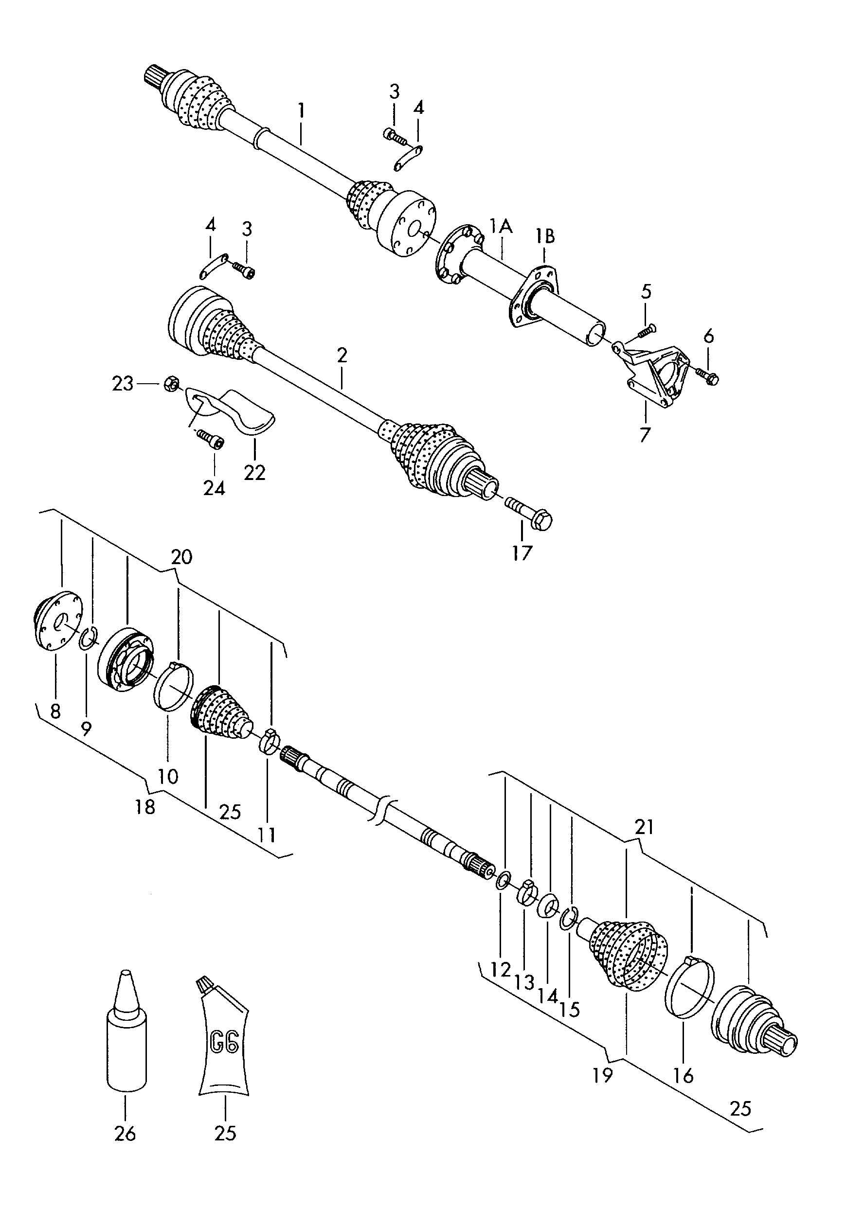 Seat 1K0 498 099 B - Nivelsarja, vetoakseli inparts.fi