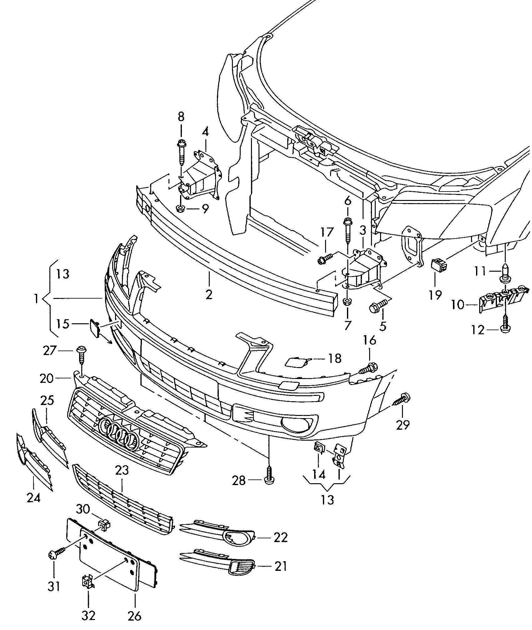 Seat 8P0807183A - Guide piece inparts.fi