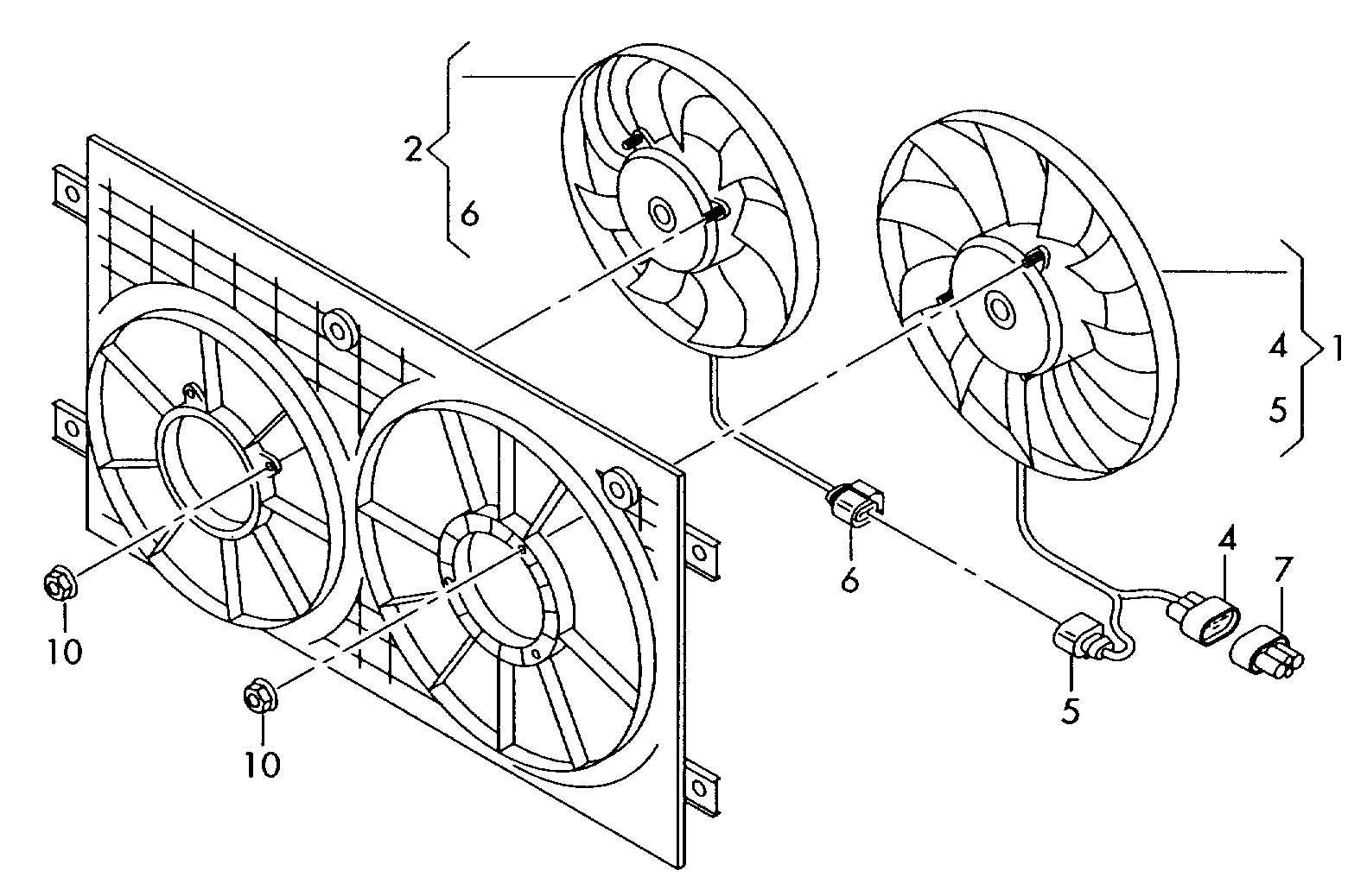 Skoda 1K0998455 - Tuuletin, moottorin jäähdytys inparts.fi