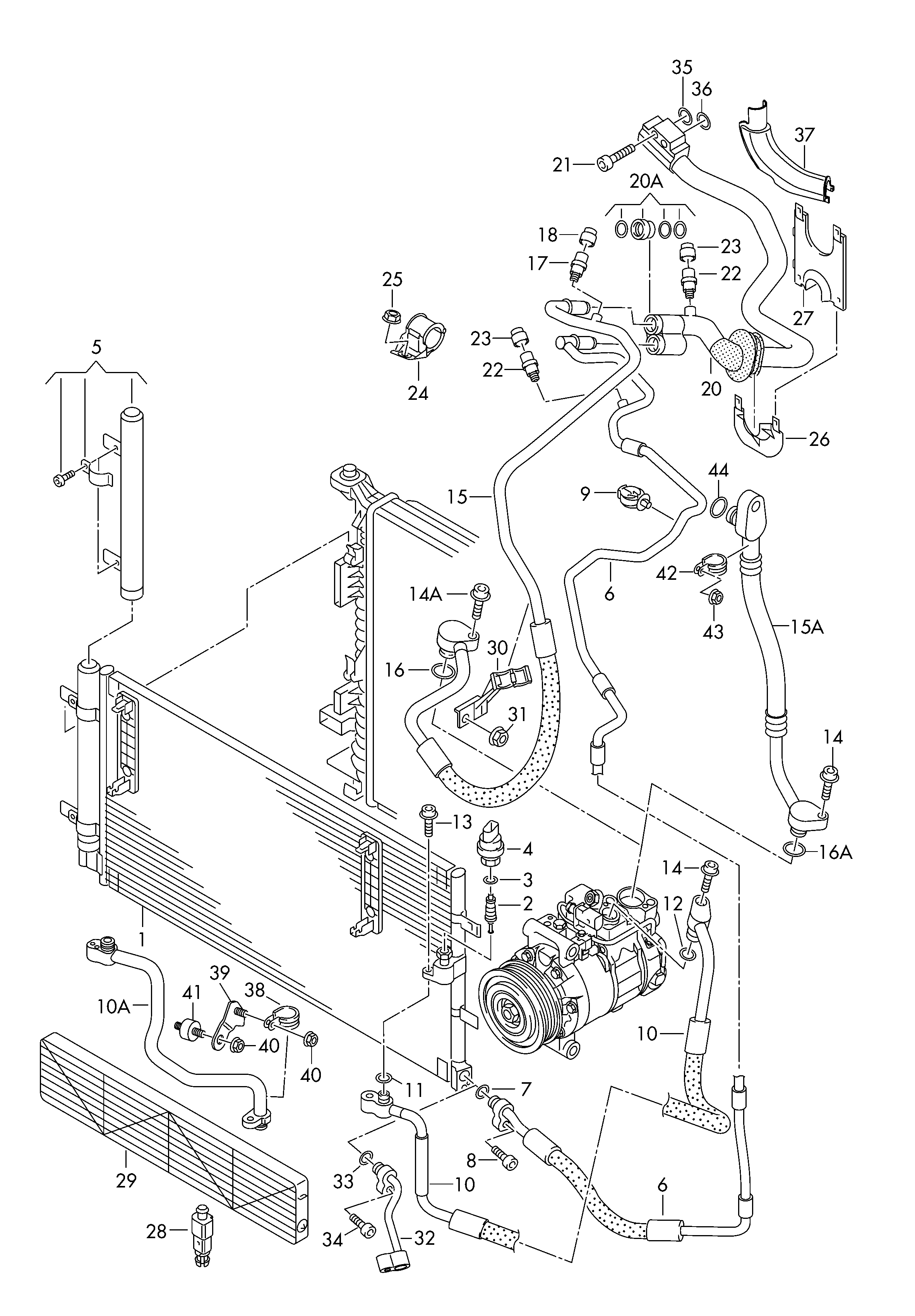 Skoda 8K0 260 403 AF - Lauhdutin, ilmastointilaite inparts.fi