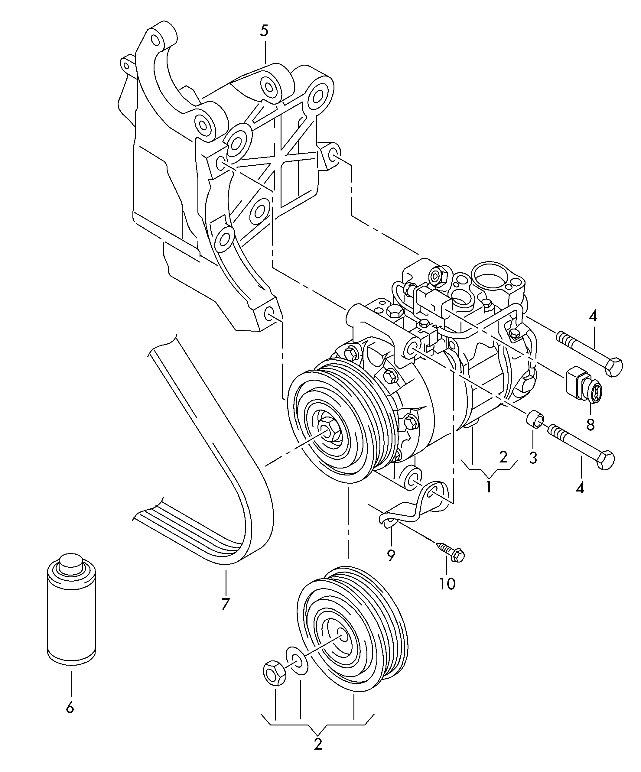 VAG 8K0260805P - Kompressori, ilmastointilaite inparts.fi