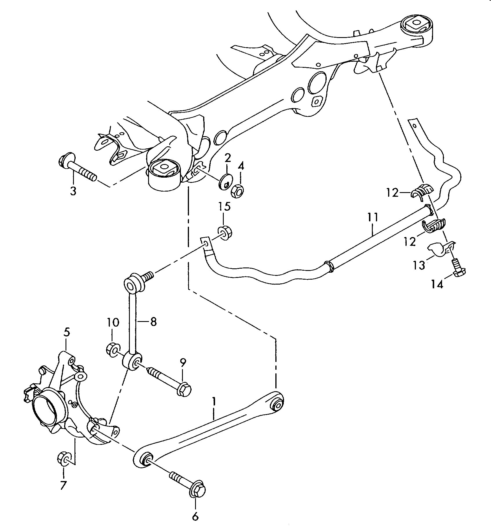 VW 7L8 505 465 B - Tanko, kallistuksenvaimennin inparts.fi