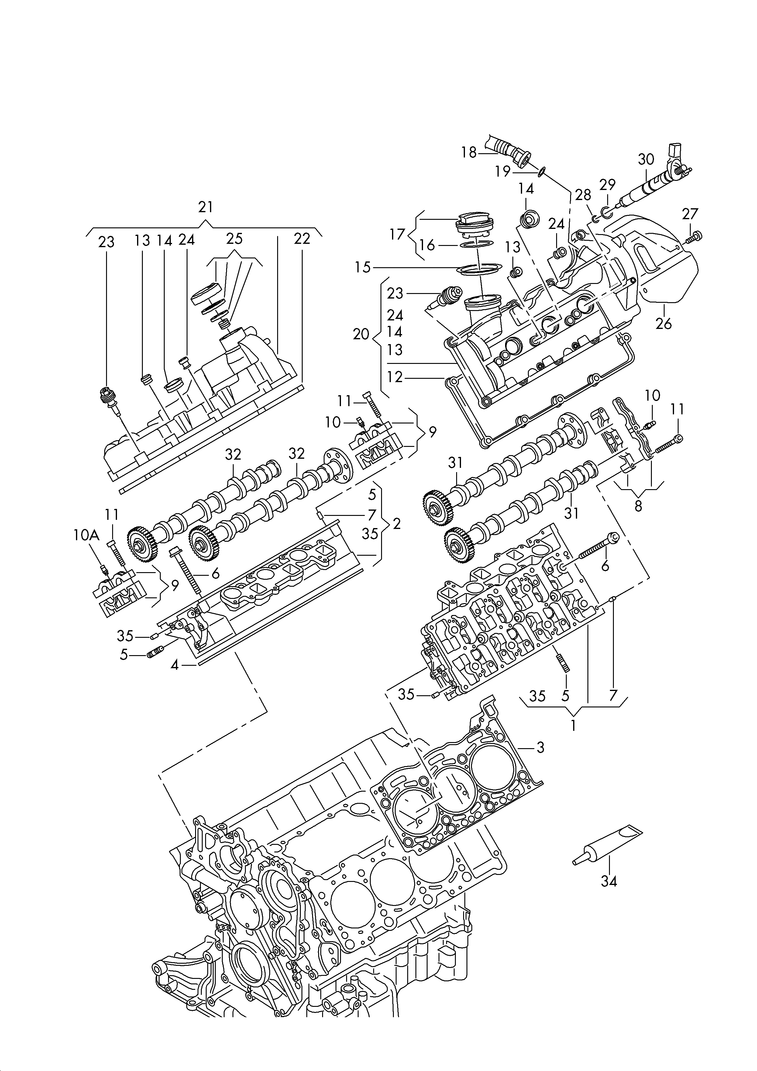 VAG 059103383JL - Tiiviste, sylinterikansi inparts.fi