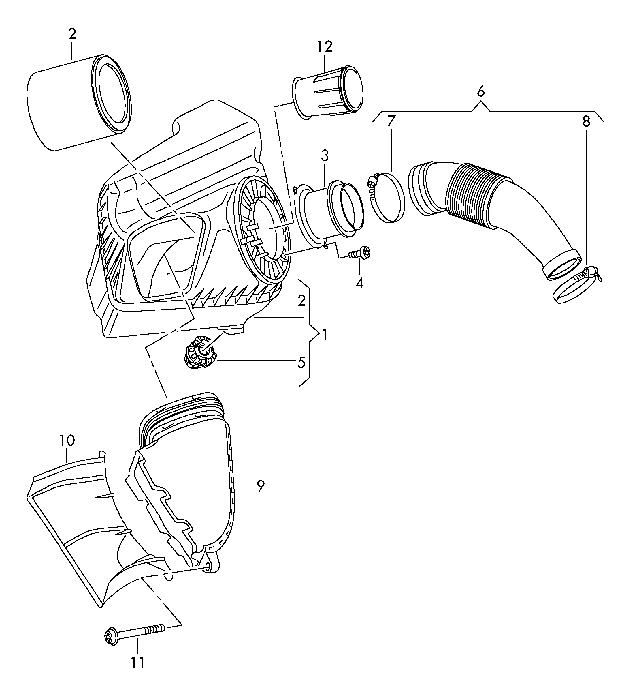 VW 059 906 461 N - Ilmamassamittari inparts.fi