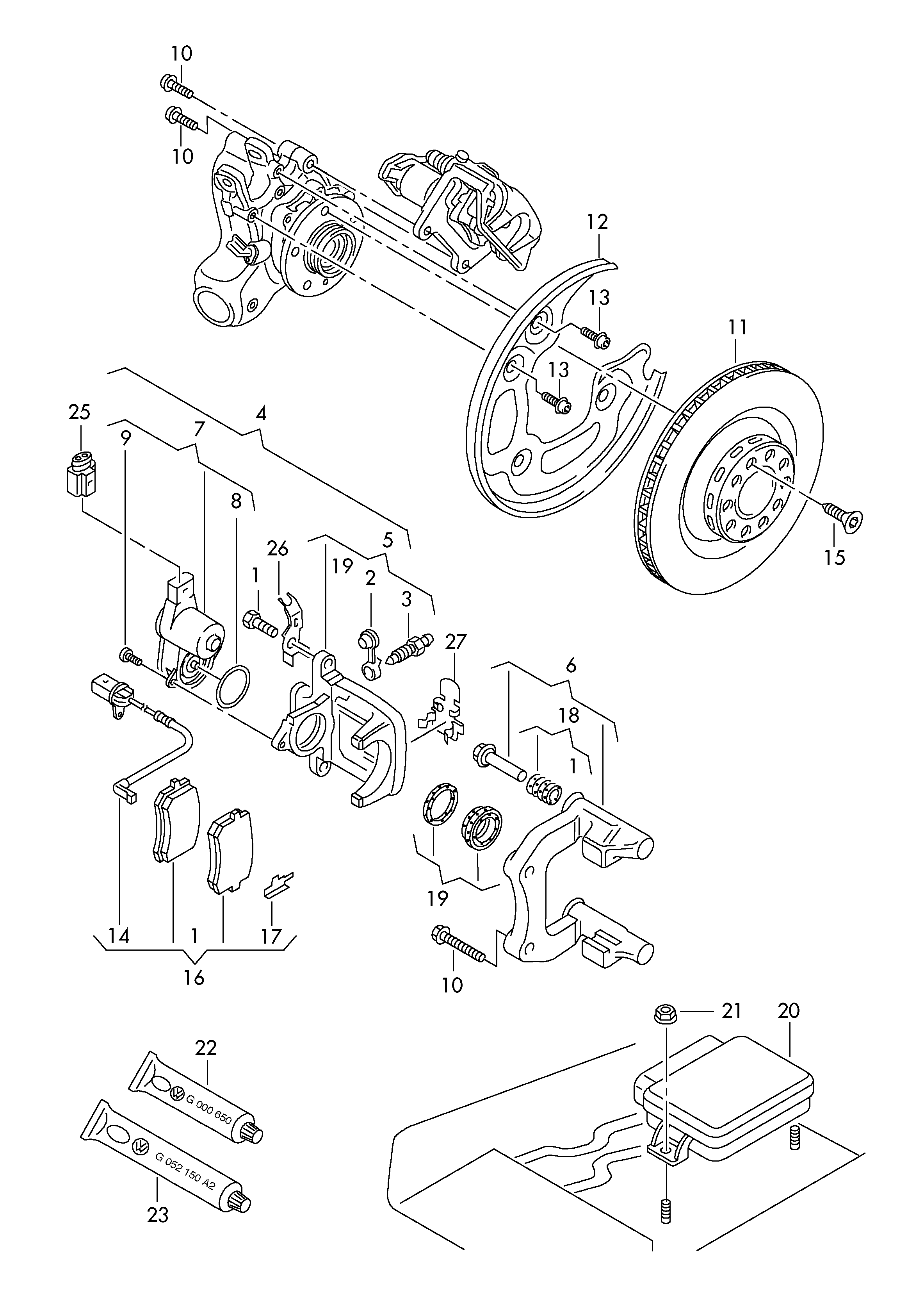 Skoda 4G0615121 - Kulumisenilmaisin, jarrupala inparts.fi