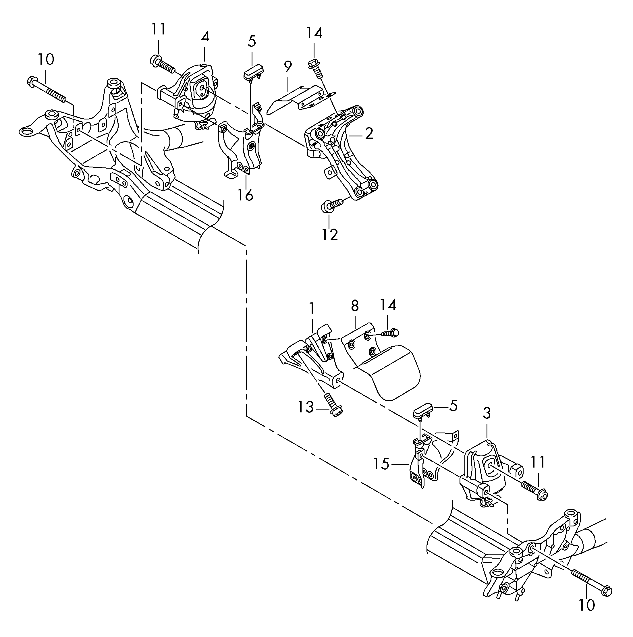 VW 4G0199381LG - Moottorin tuki inparts.fi