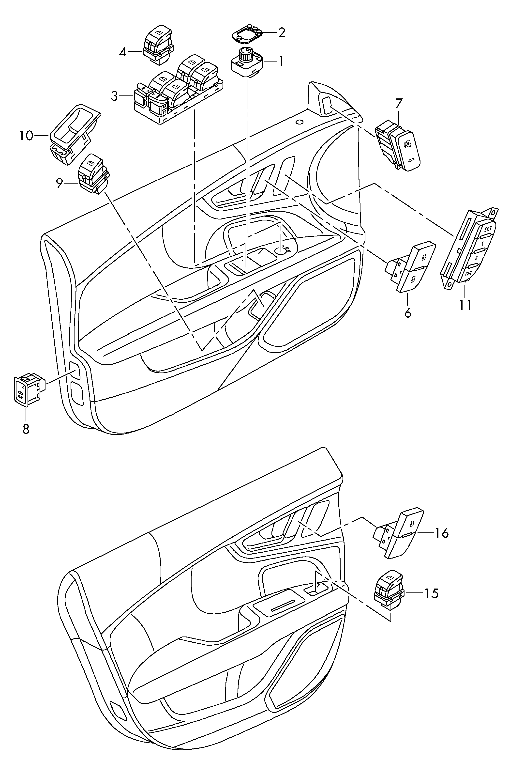 VAG 4G0 959 851 - Kytkin, lasinnostin inparts.fi