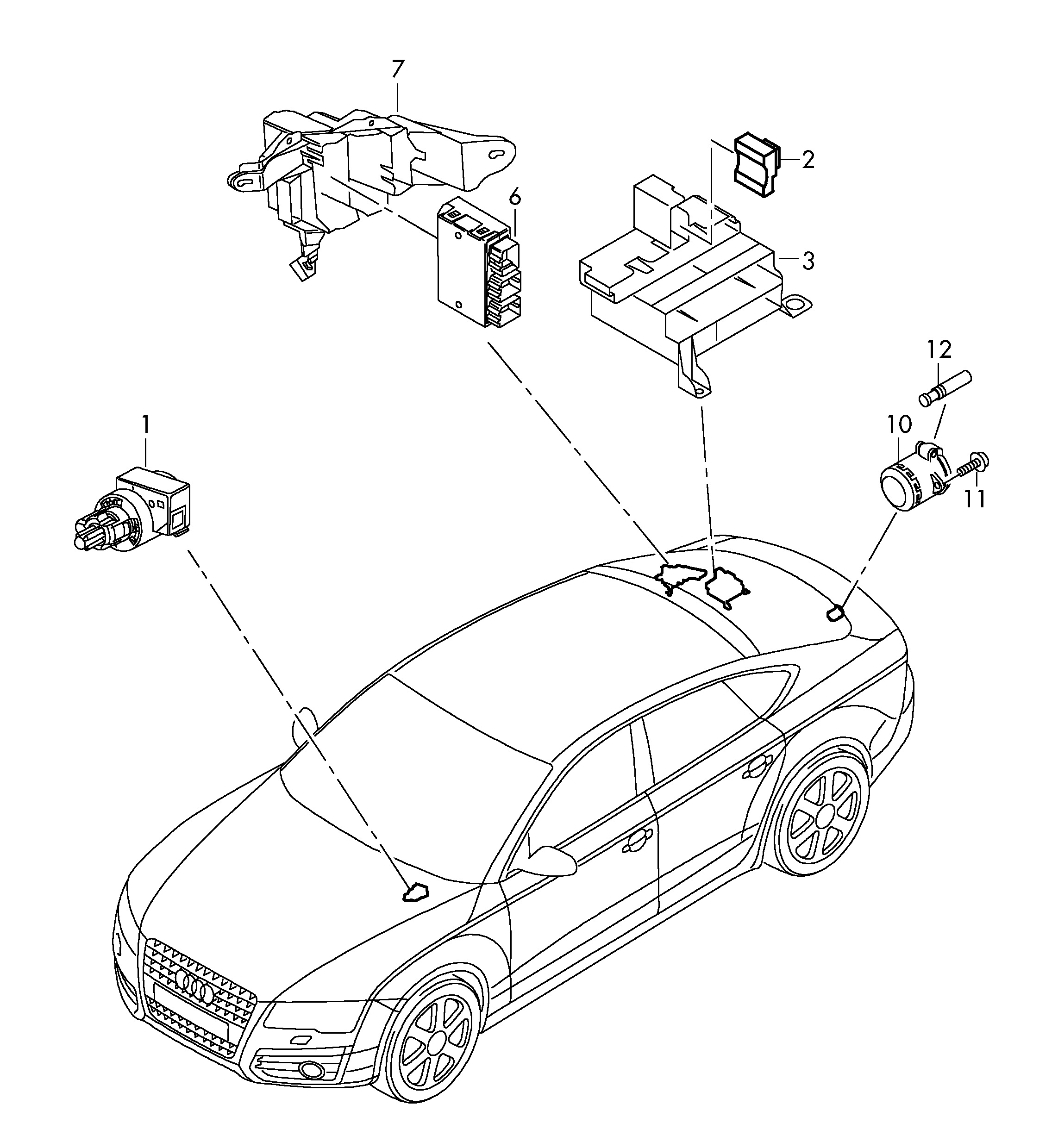 Seat 4F0 945 459 B - Jarruvalokatkaisin inparts.fi