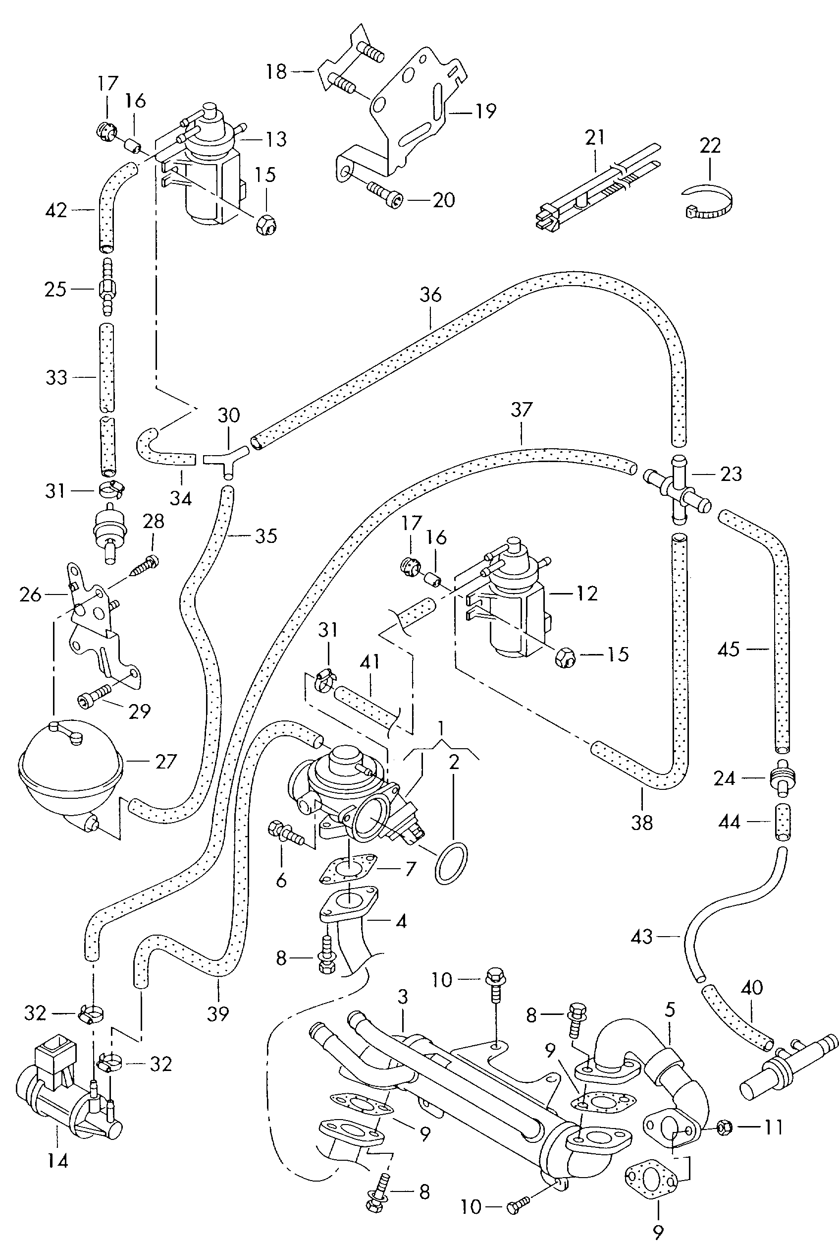 VAG 038131501AL - Venttiili, pakokaasun kierrätys inparts.fi