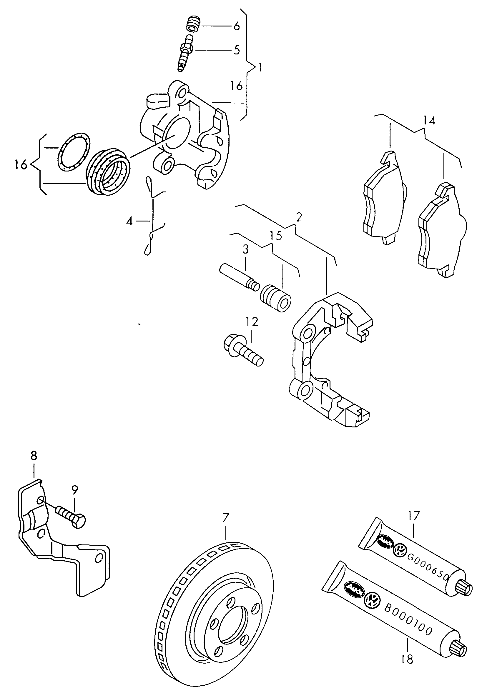 VW 8E0615311A - Jarrukilpi inparts.fi