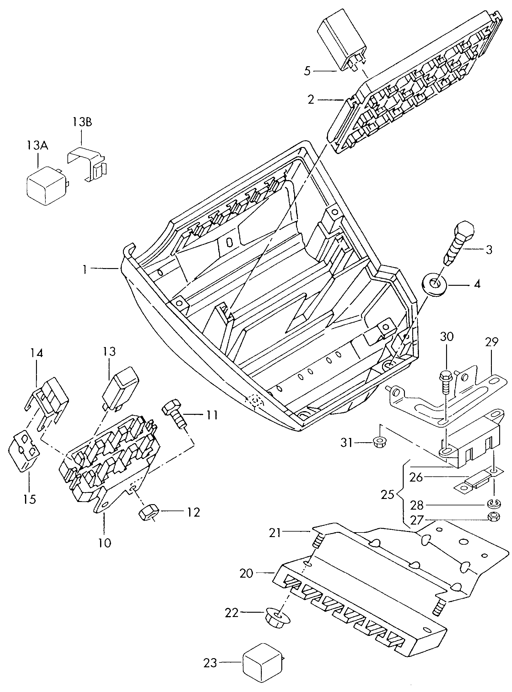 VW 8D0951253 - Monitoimintorele inparts.fi