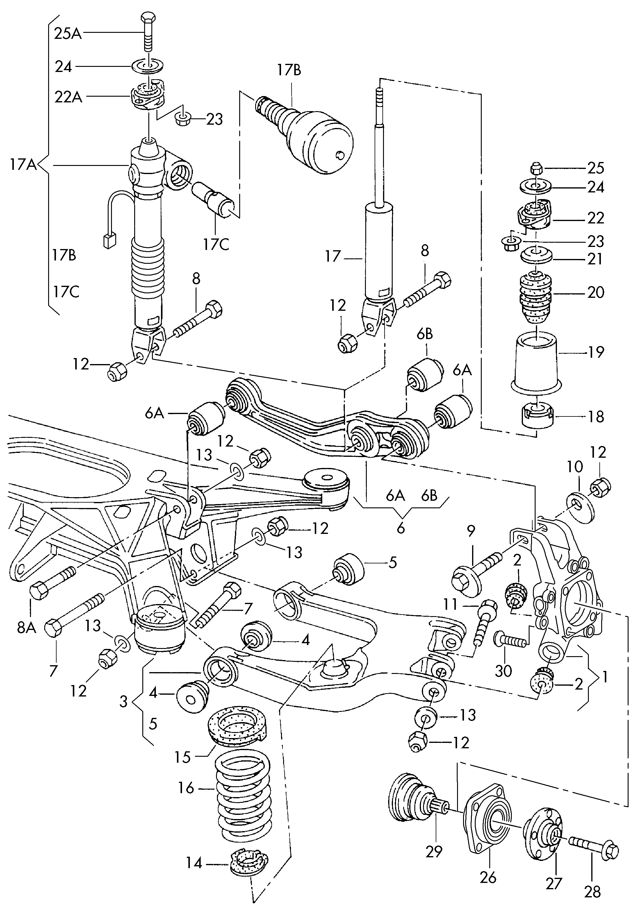 VAG 4D0 407 613 B - Pyörän napa inparts.fi